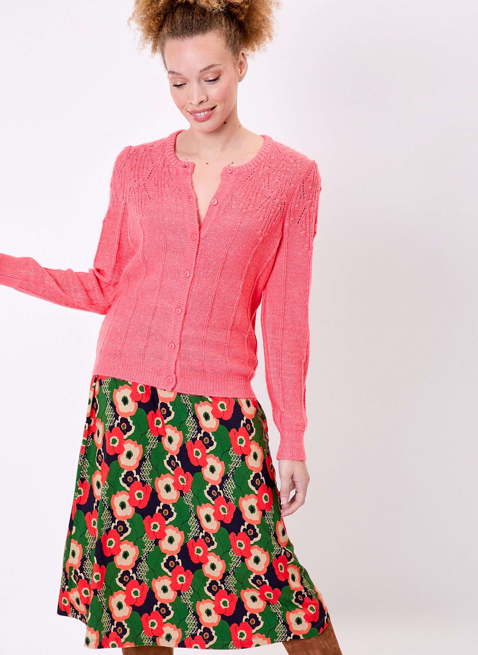 Gilet maille douce col rond GIZIA