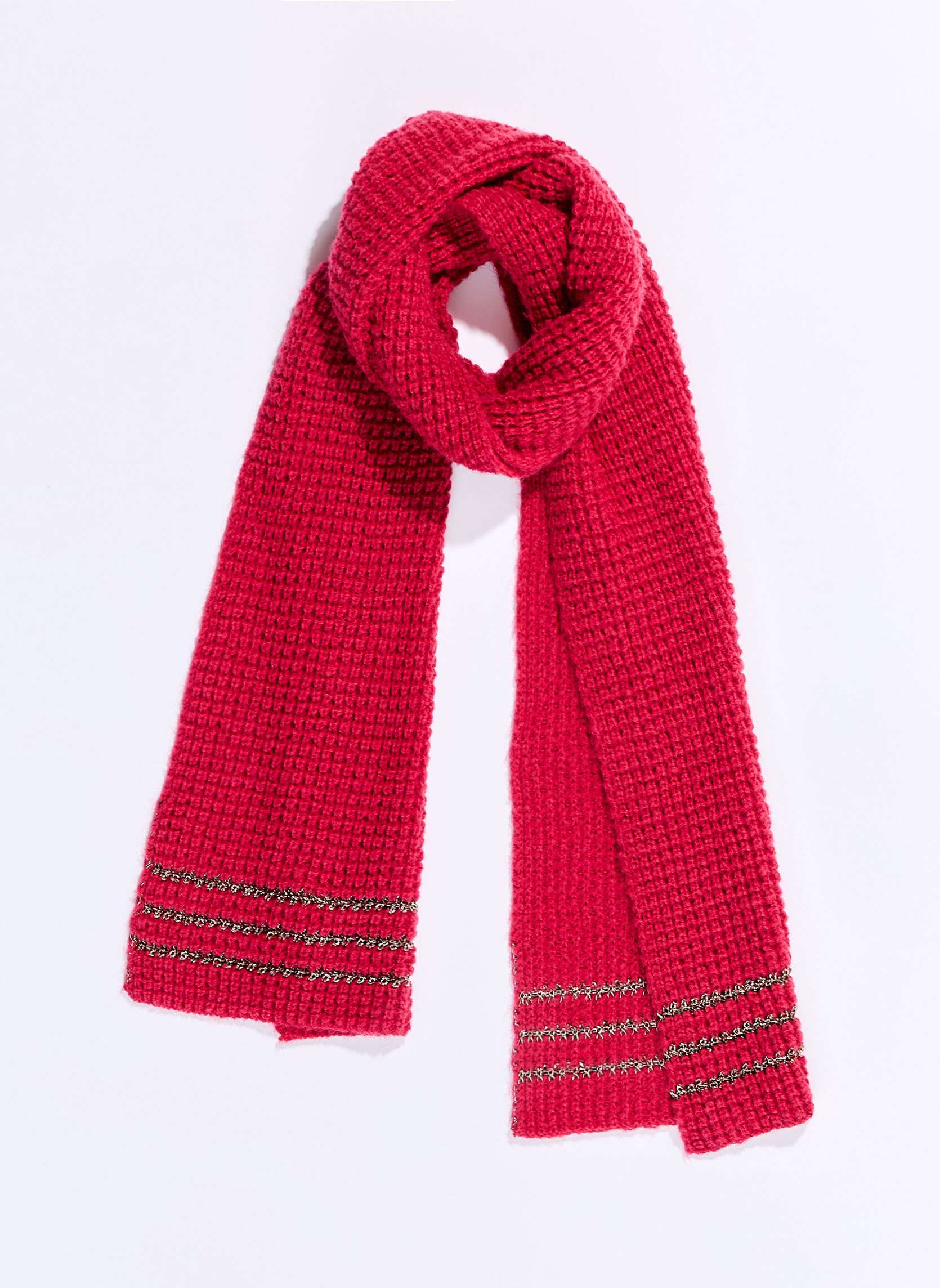 charpe maille chaude lurex DISCO