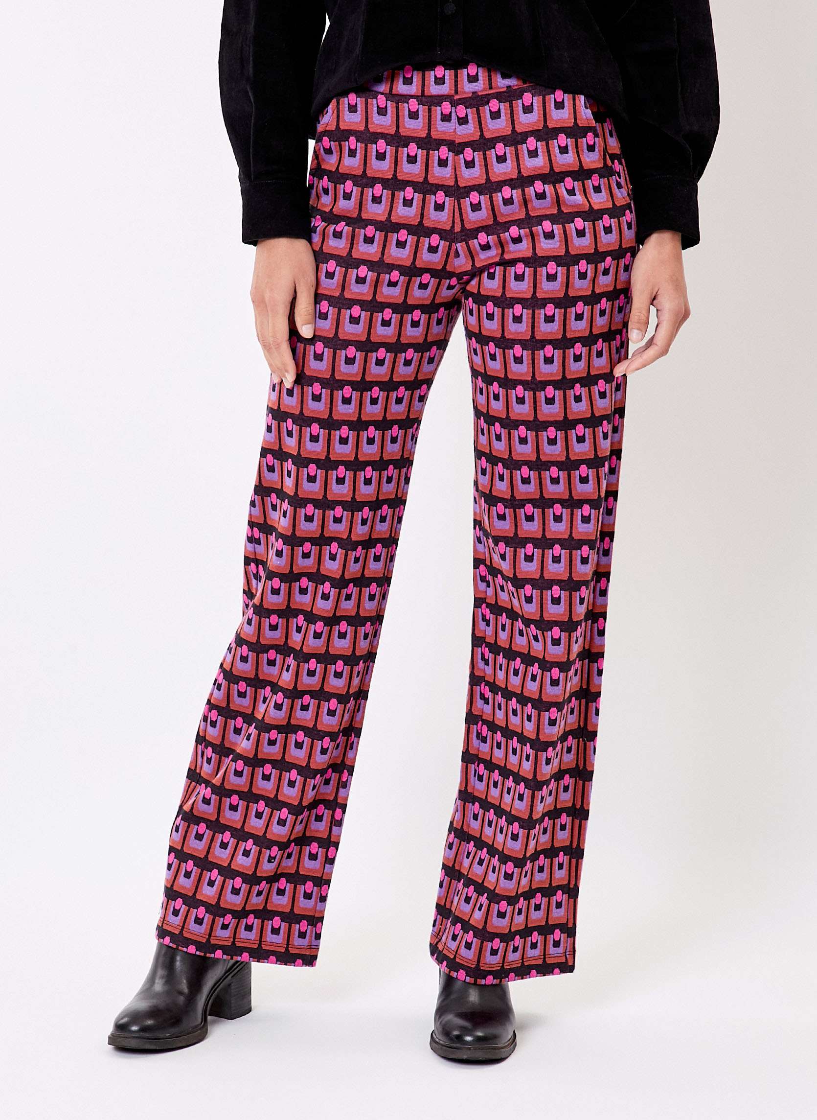 Pantalon ample maille jacquard bio PALMERO
