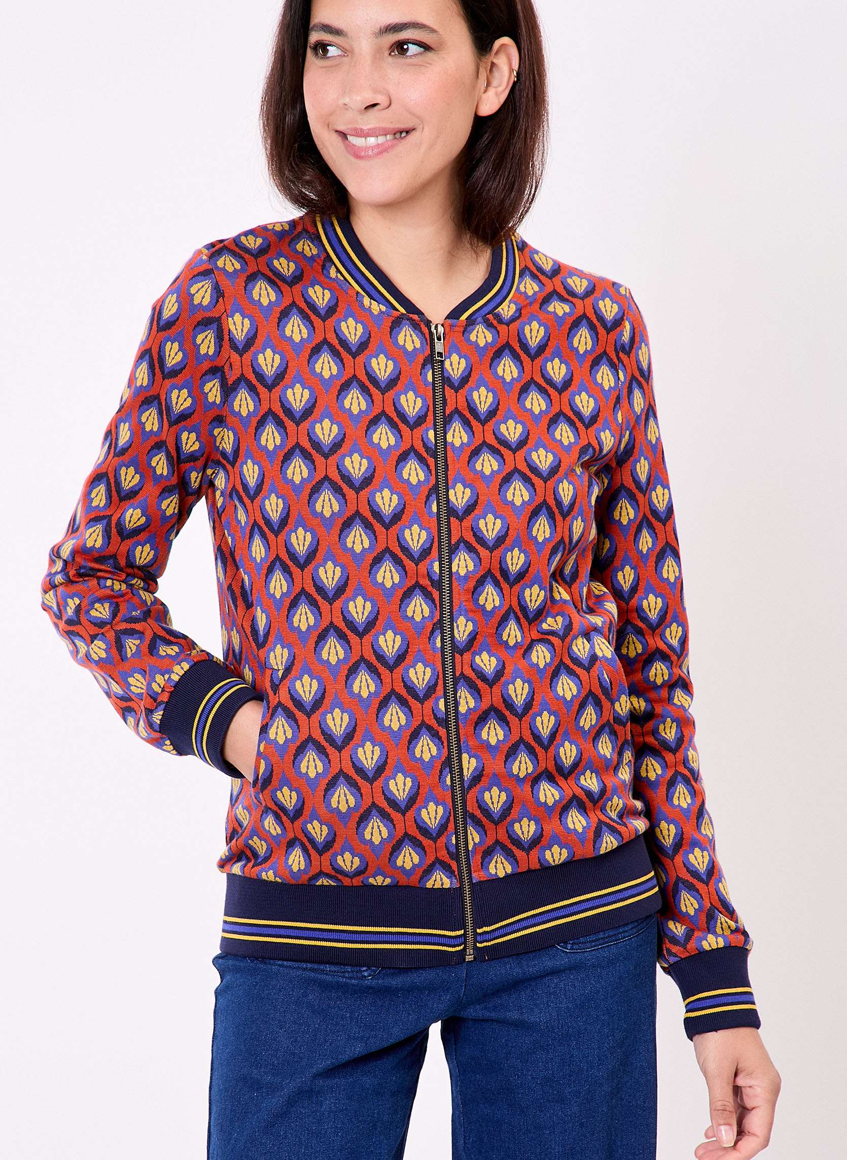 Bouson teddy maille jacquard bio LEO