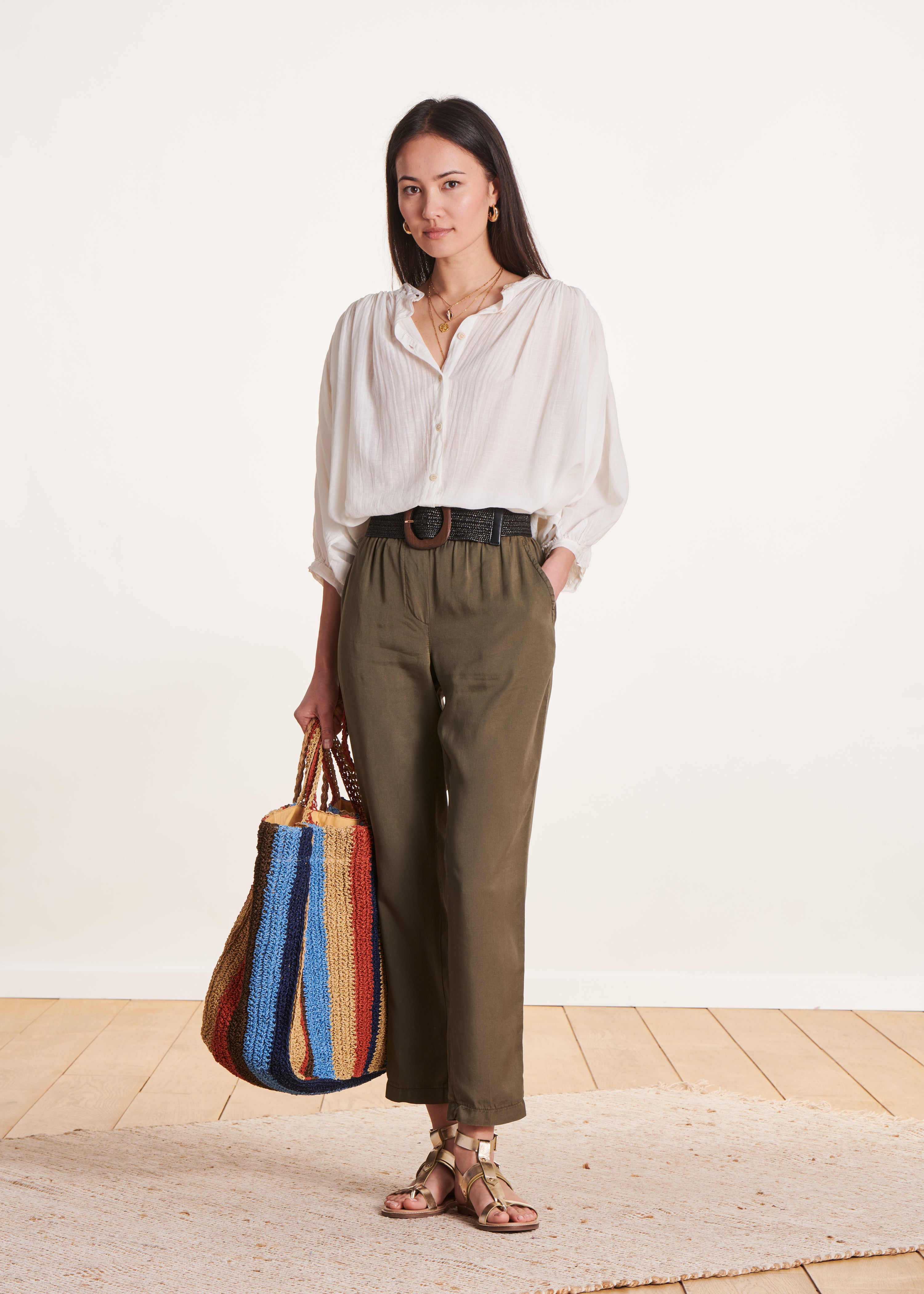 Pantalon fluide en lyocell