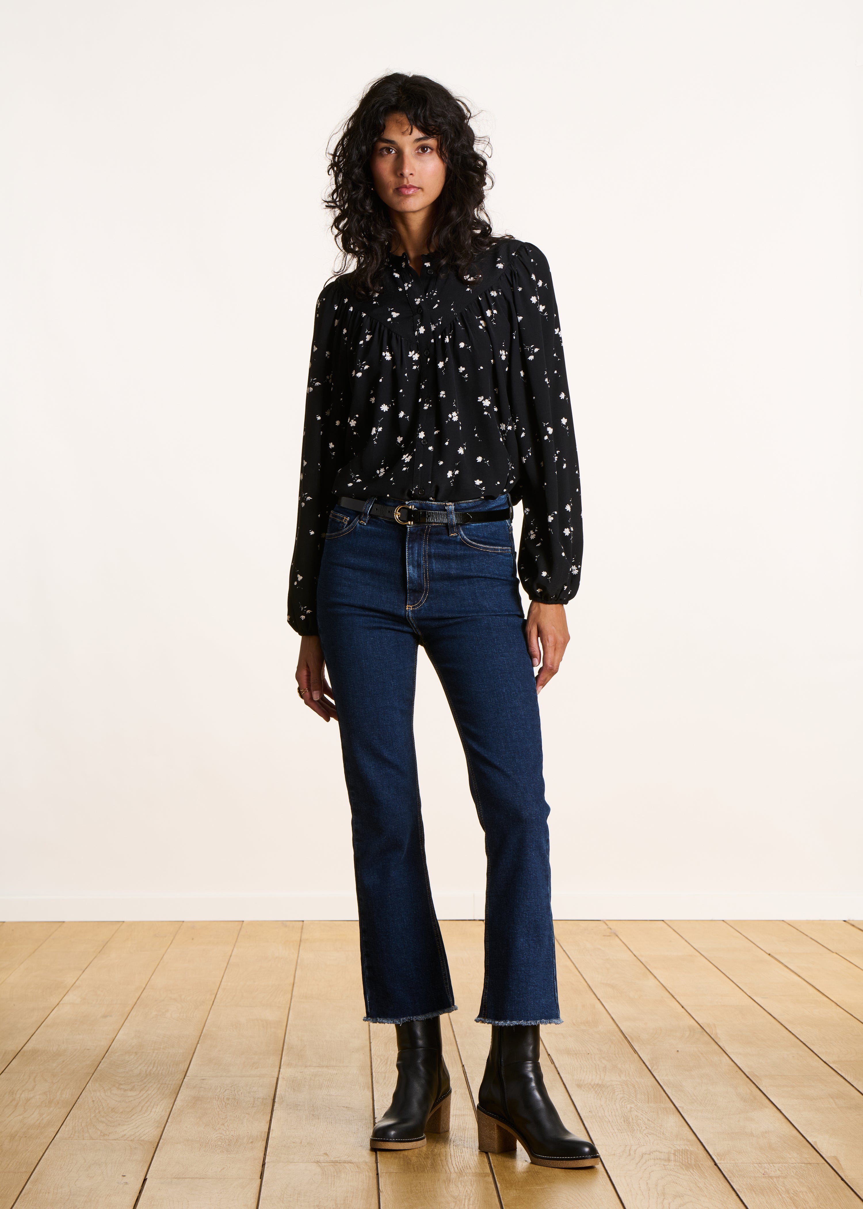 Jean cropped en coton biologique