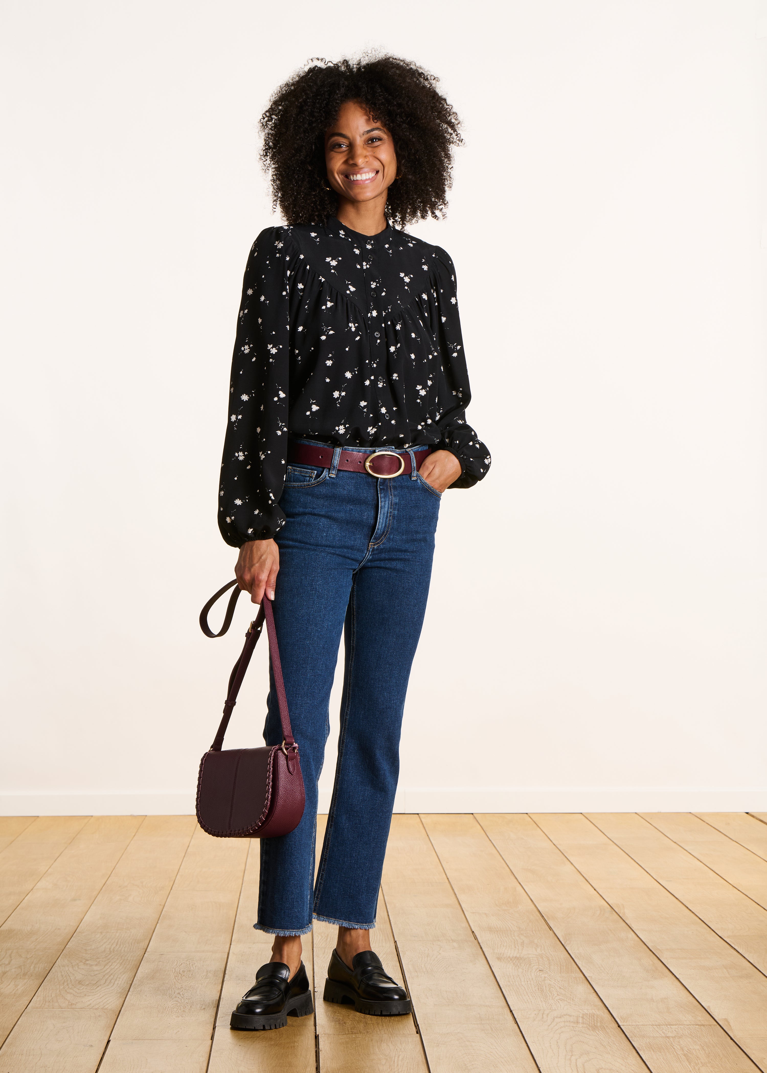 Jean cropped en coton biologique