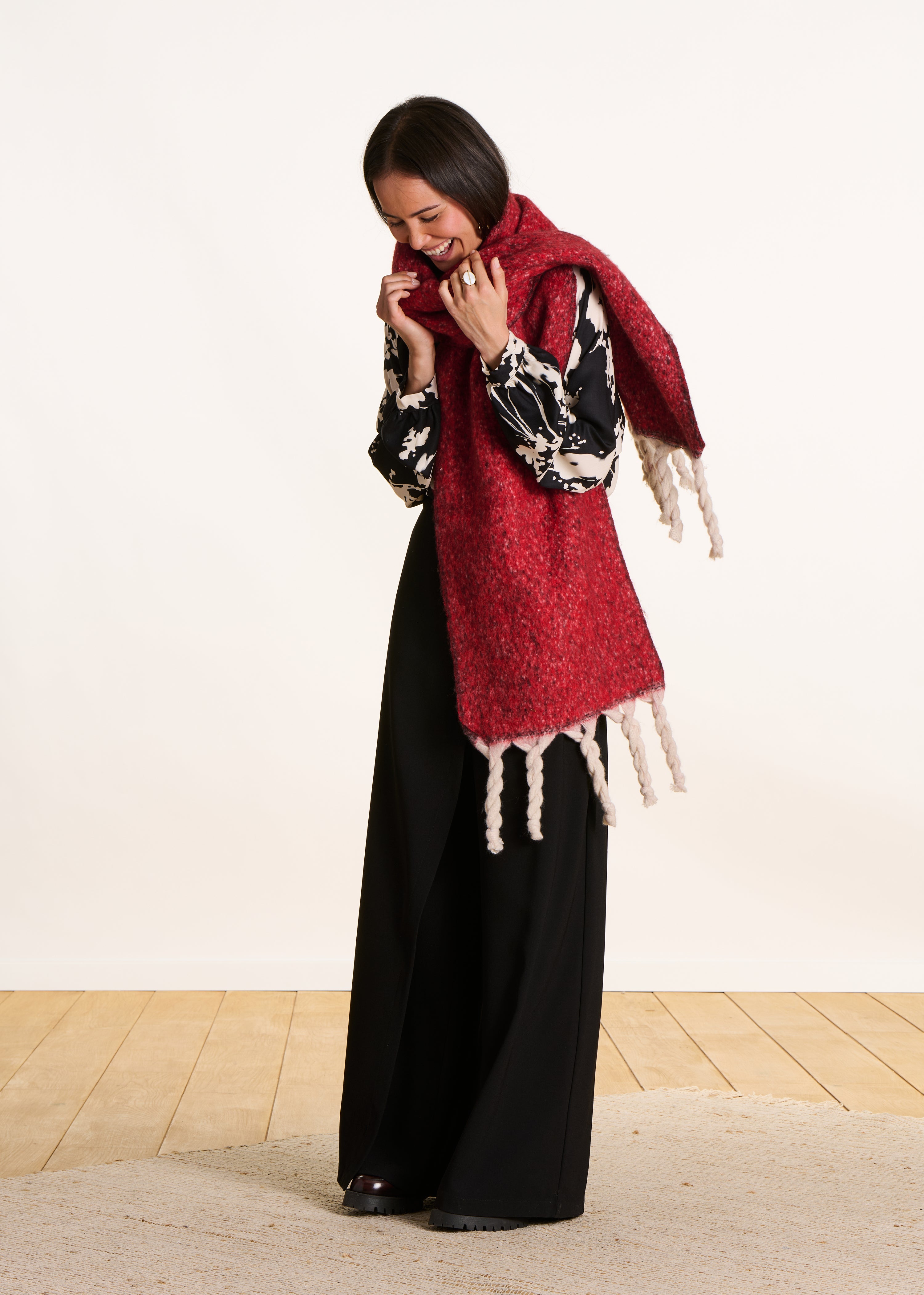 Écharpe large réversible