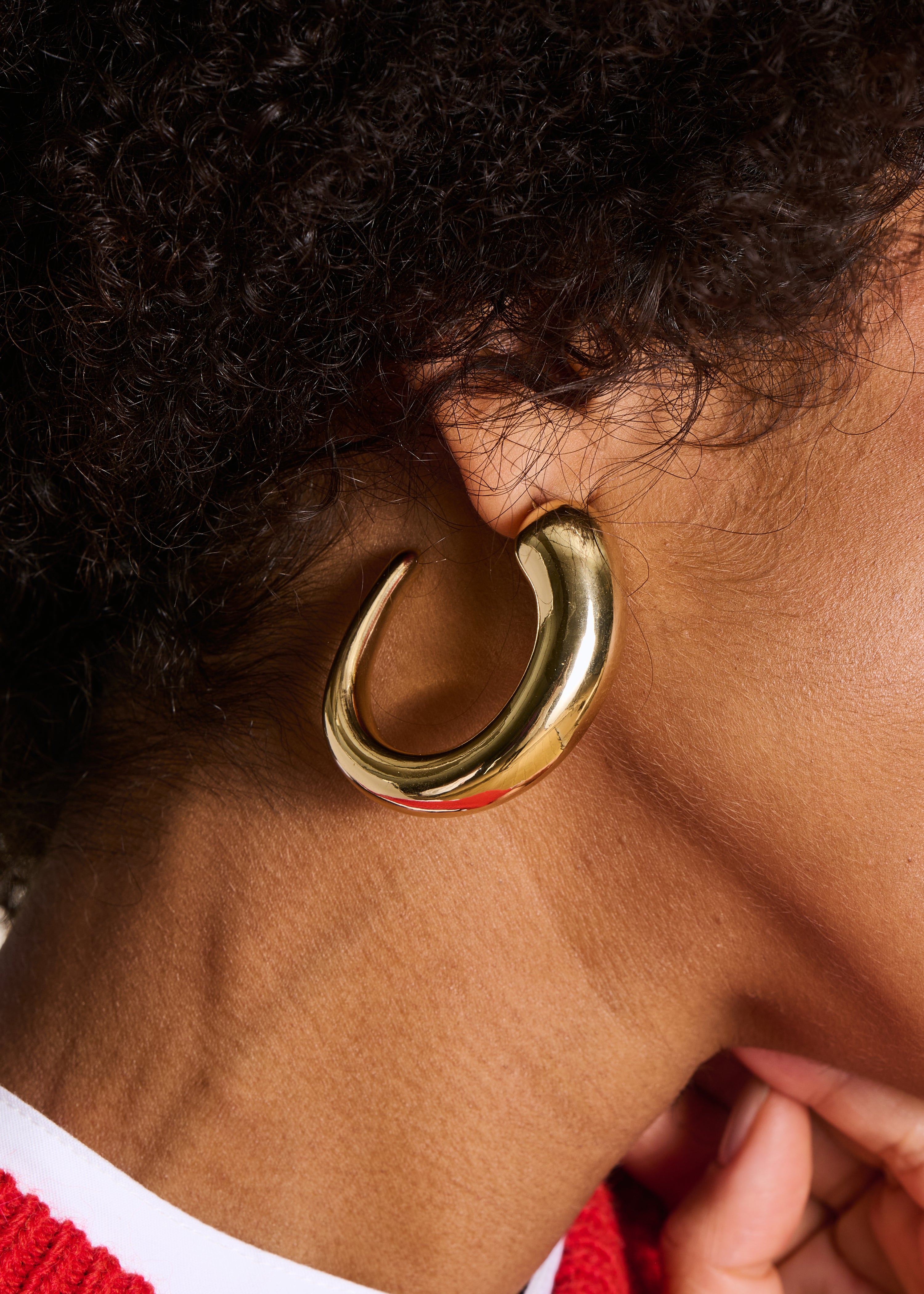 Boucles d'oreilles créoles dorées