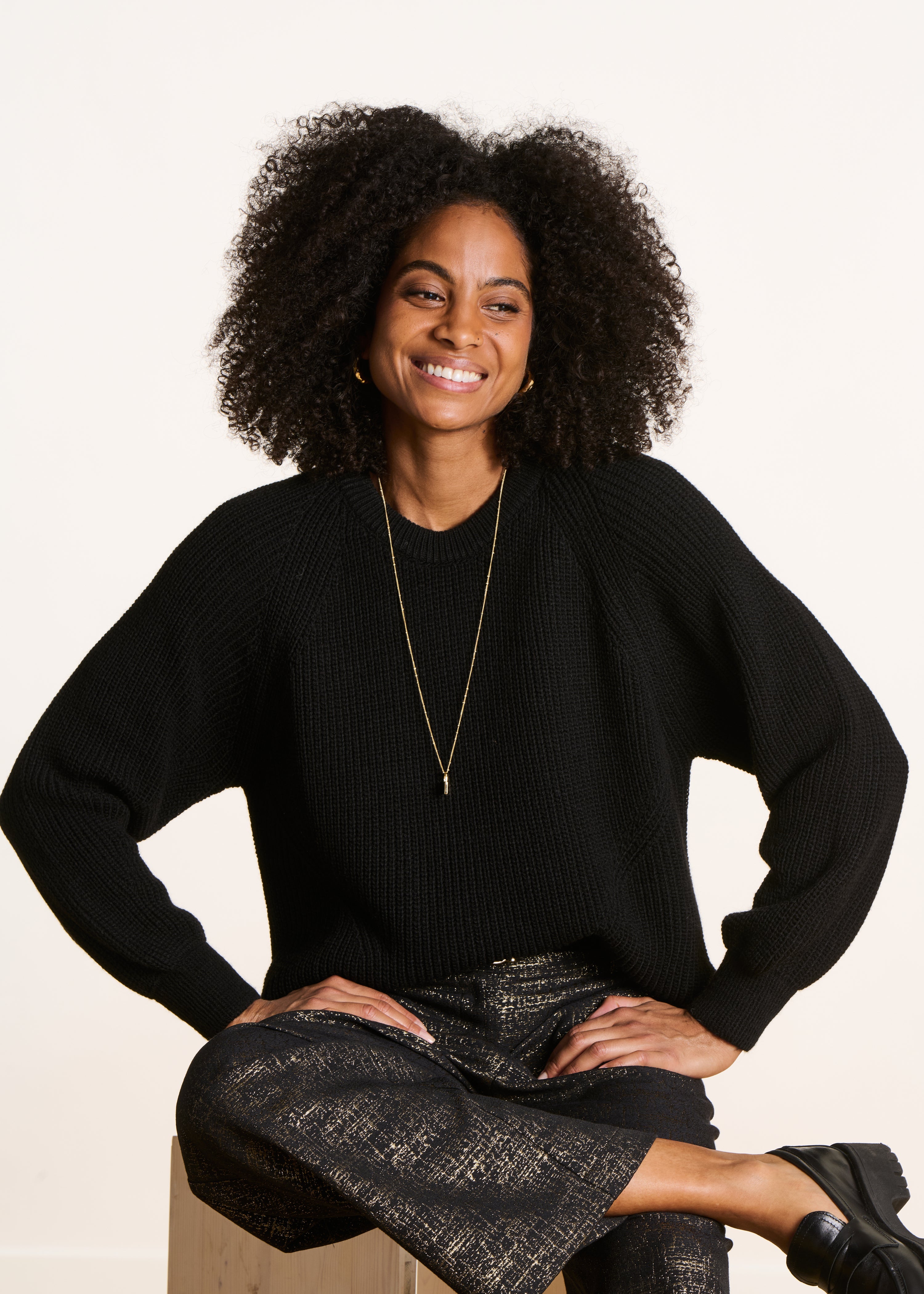 Pull manches longues col rond