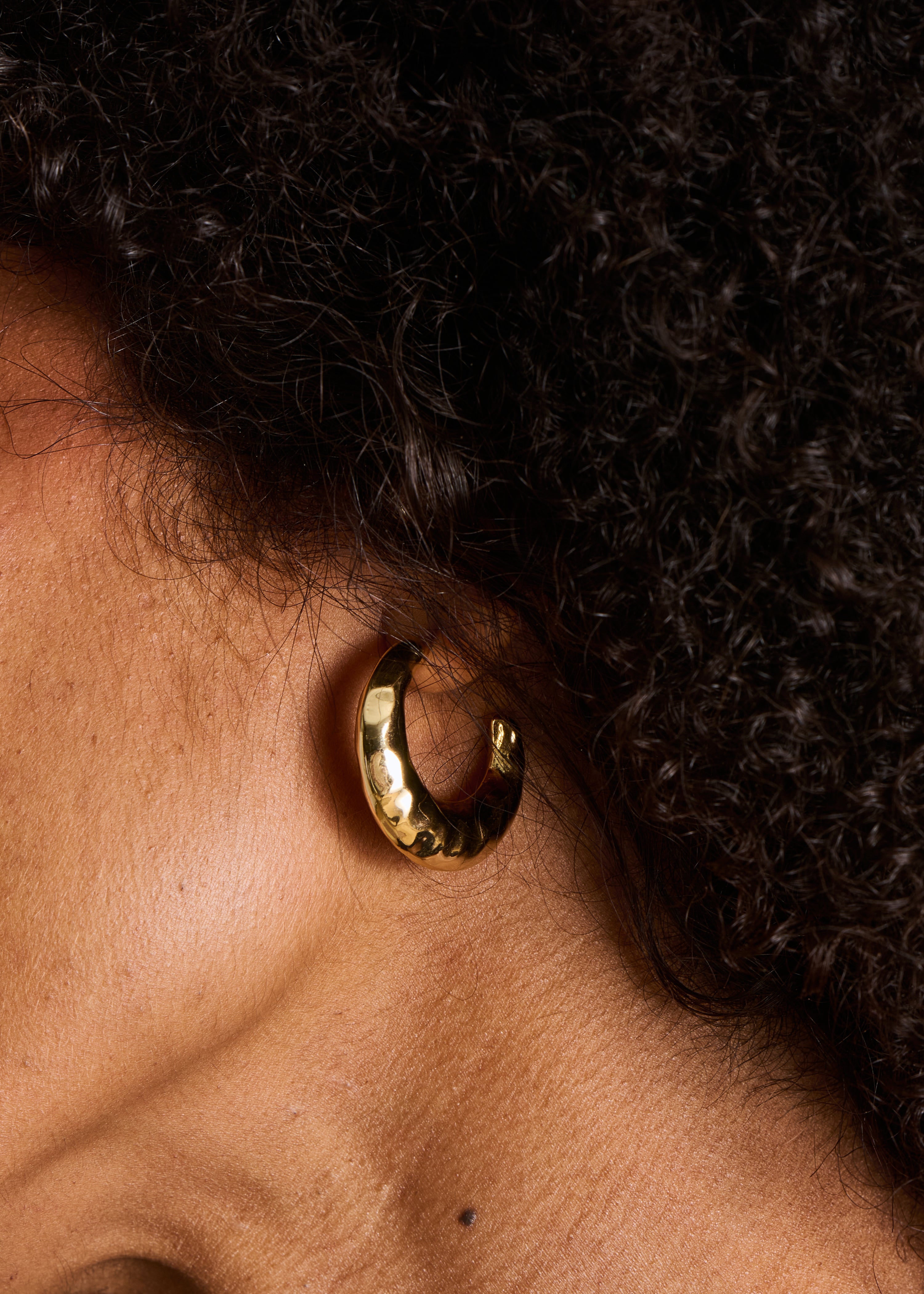 Boucles d'oreilles créoles dorées