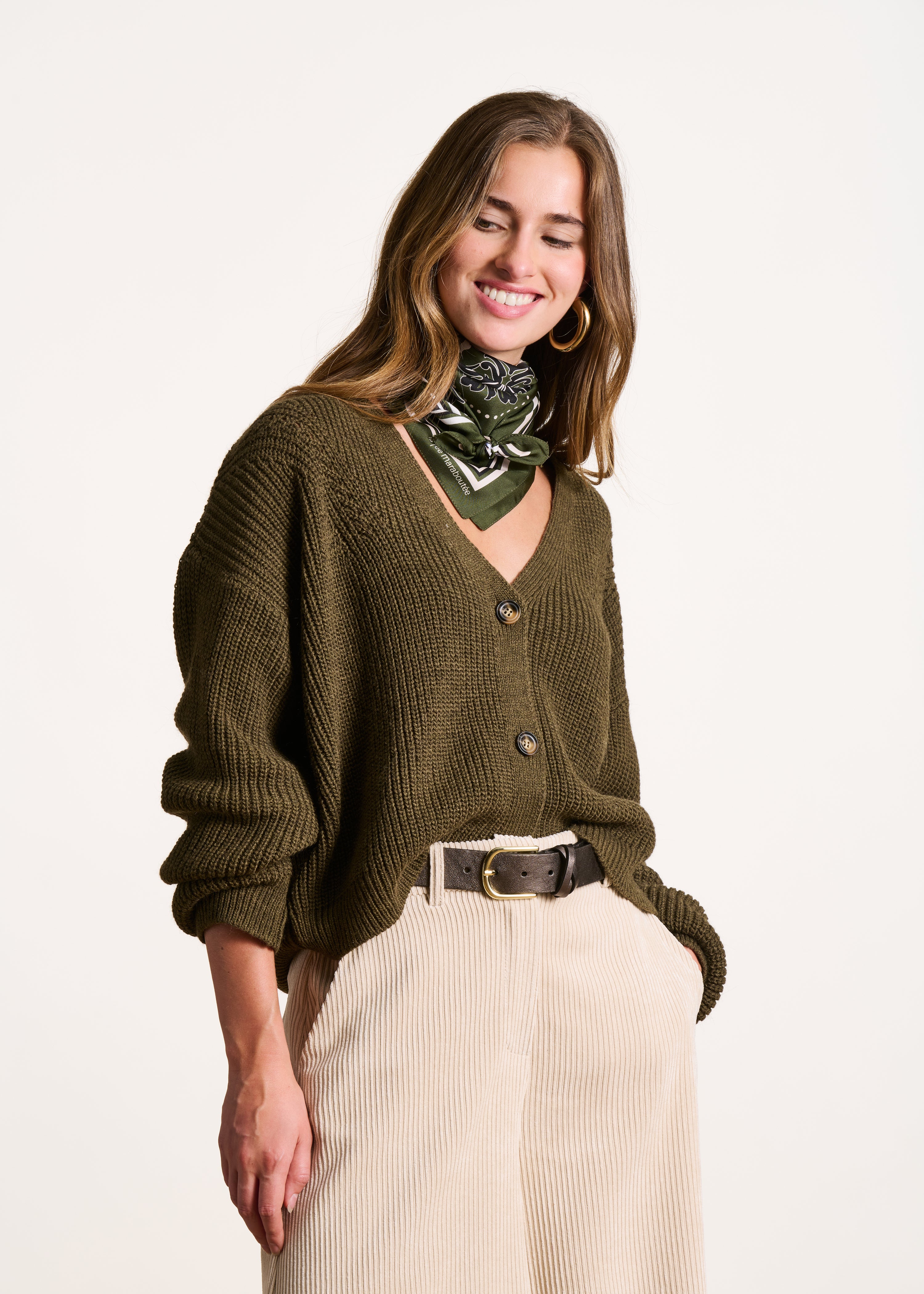 Carré de soie à imprimé bandana