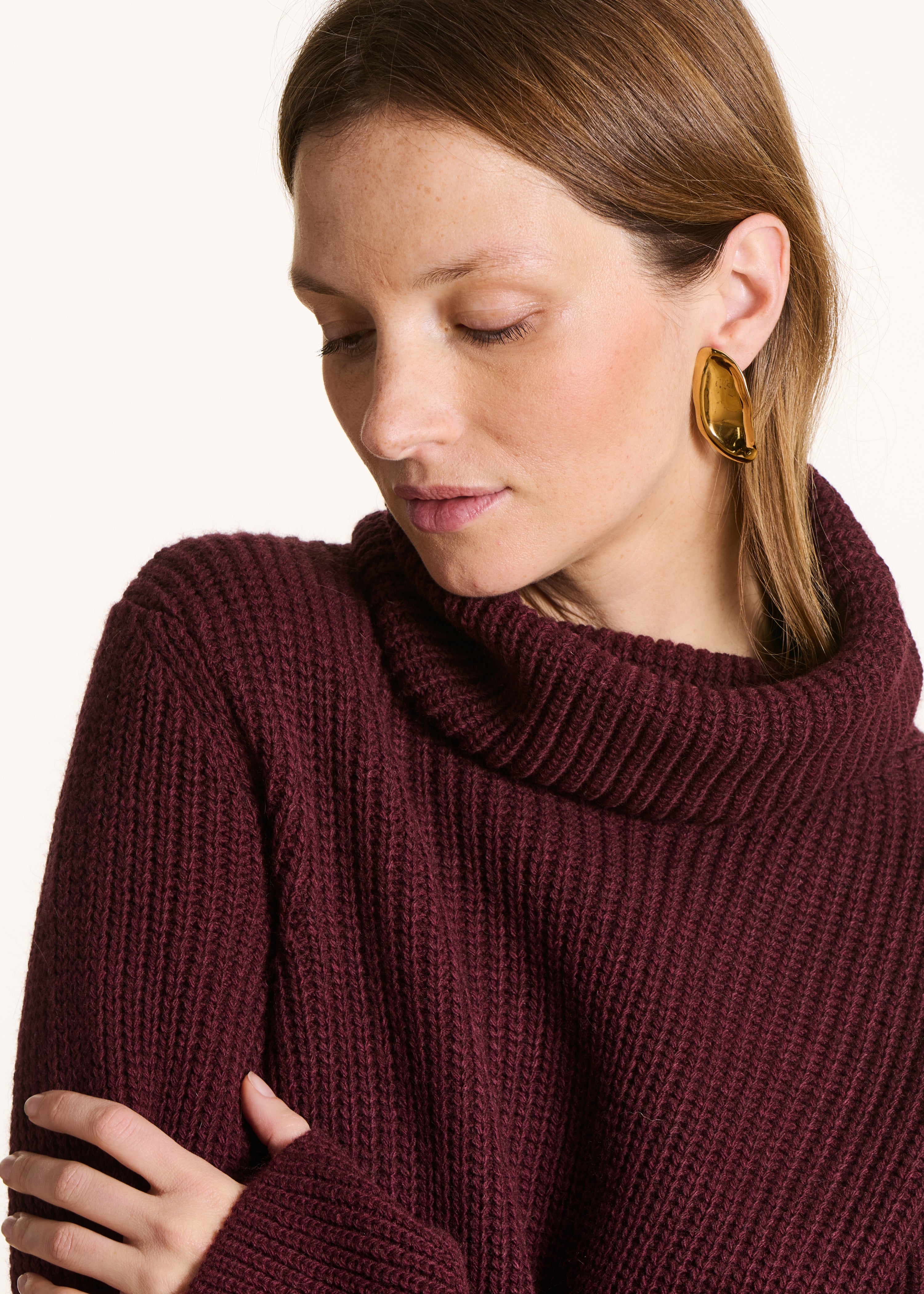 Boucles d'oreilles puces dorées