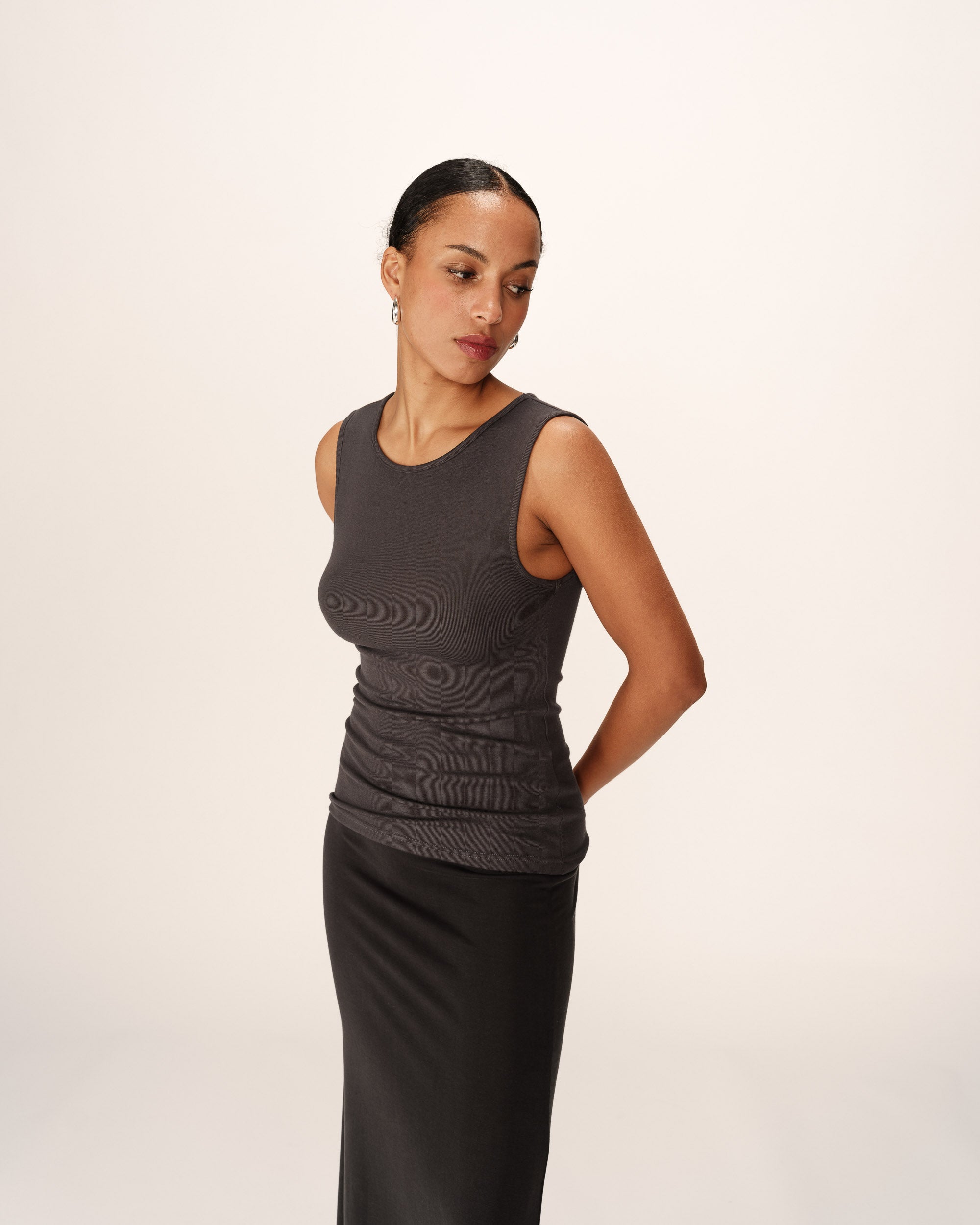 Debardeur ajusté anthracite Paulin