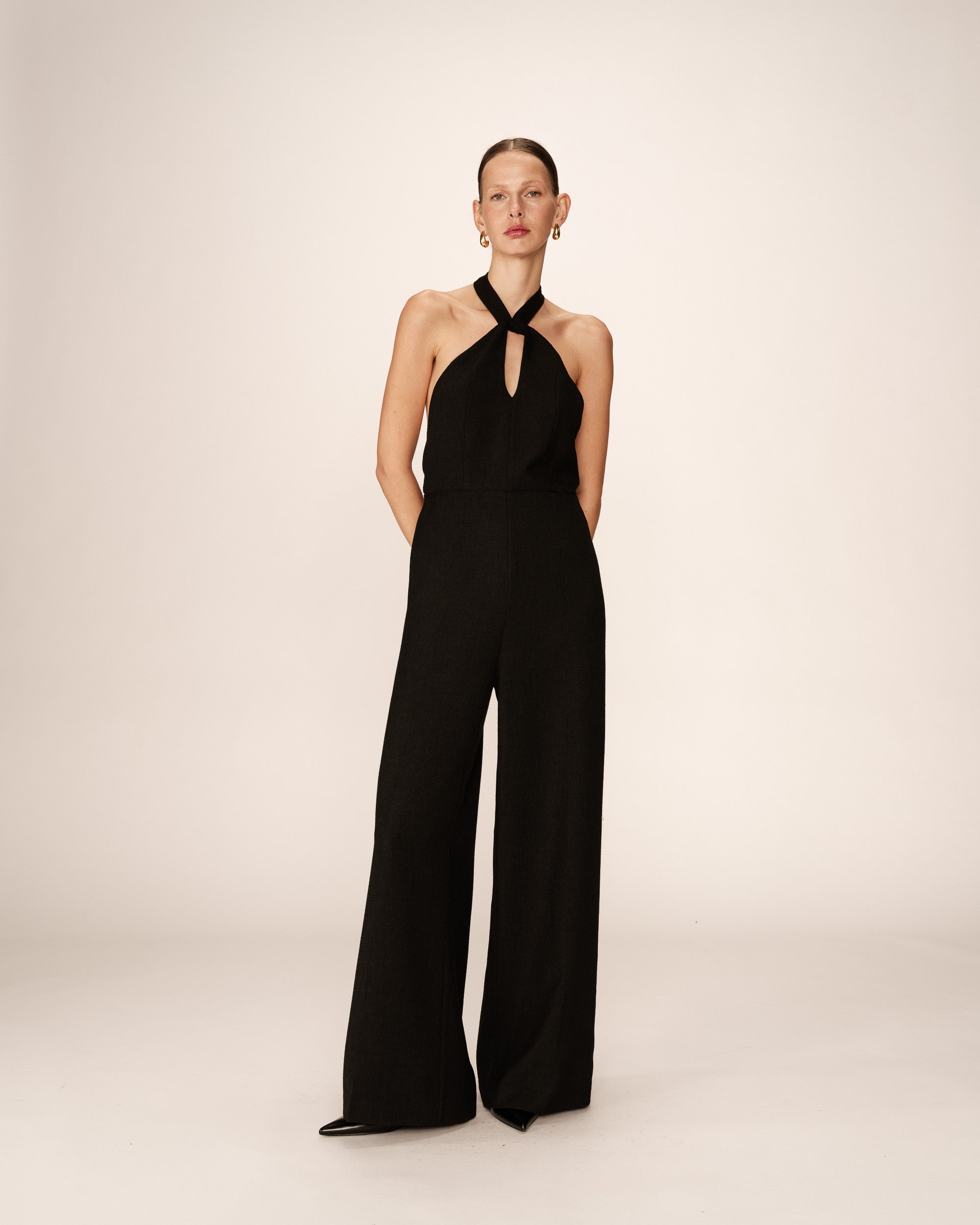 Combinaison dos nu noir Philomene