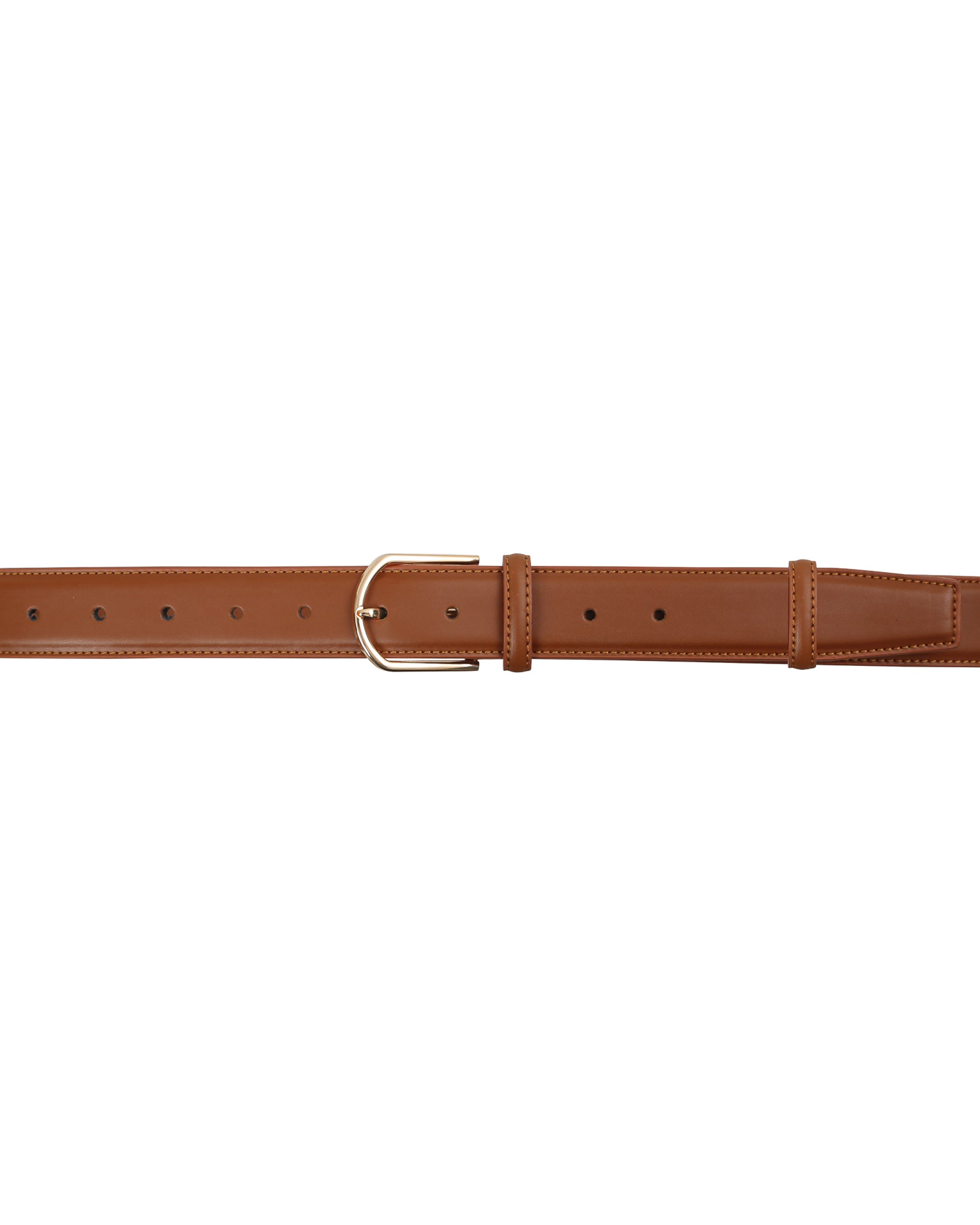 Ceinture en cuir camel Pinson