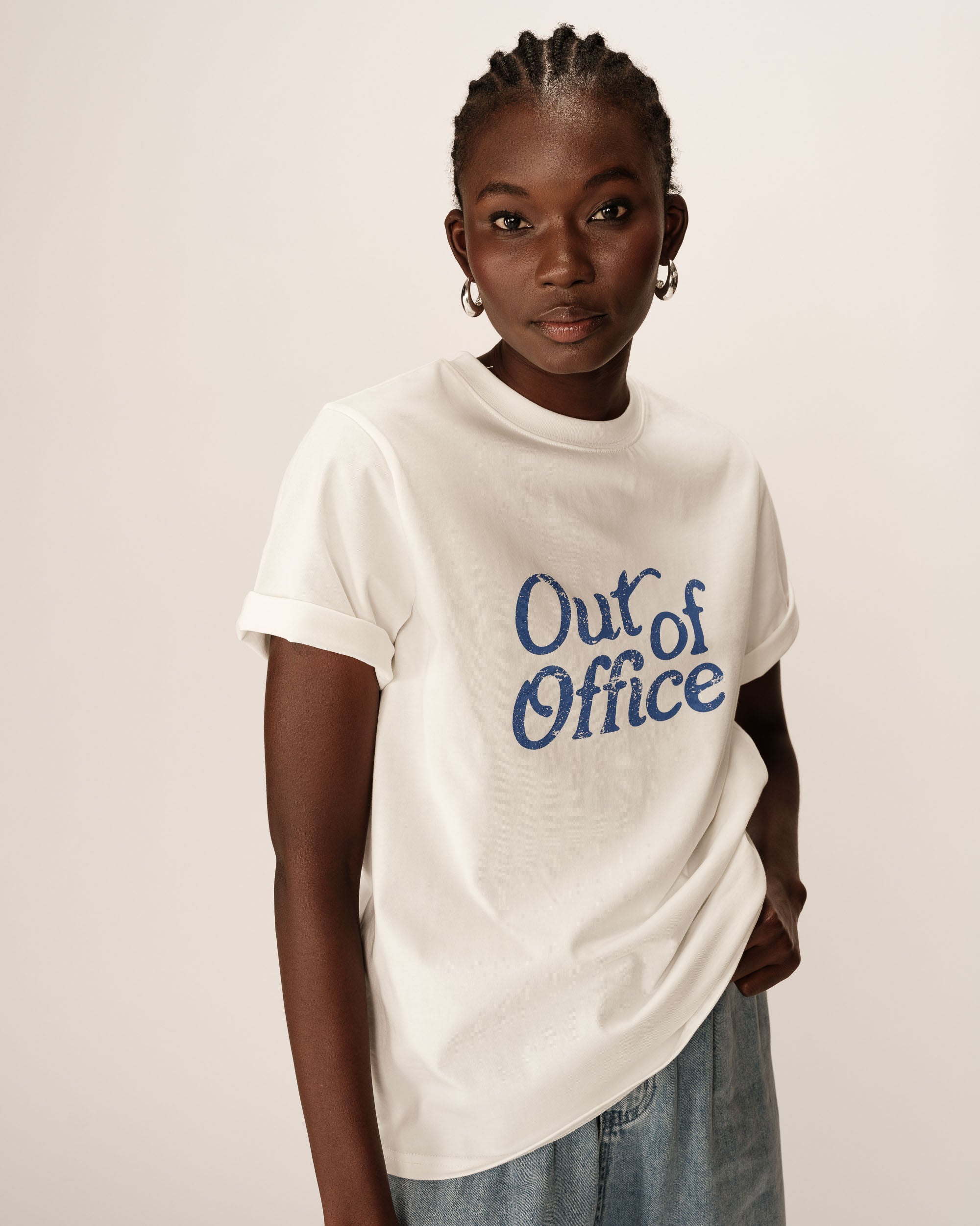 T-shirt message imprimé ecru Prelude