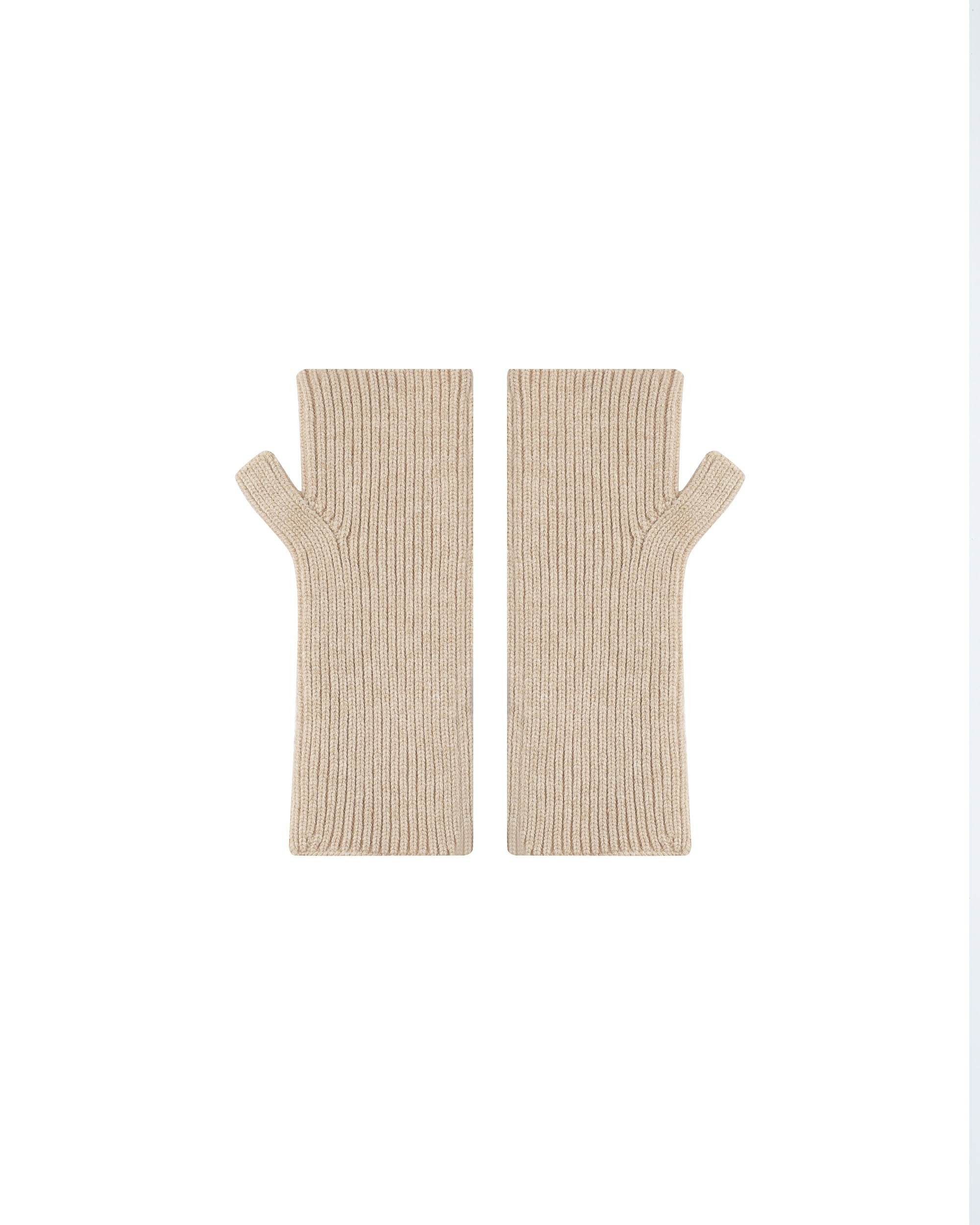 Mitaines tricotees vanille Samael