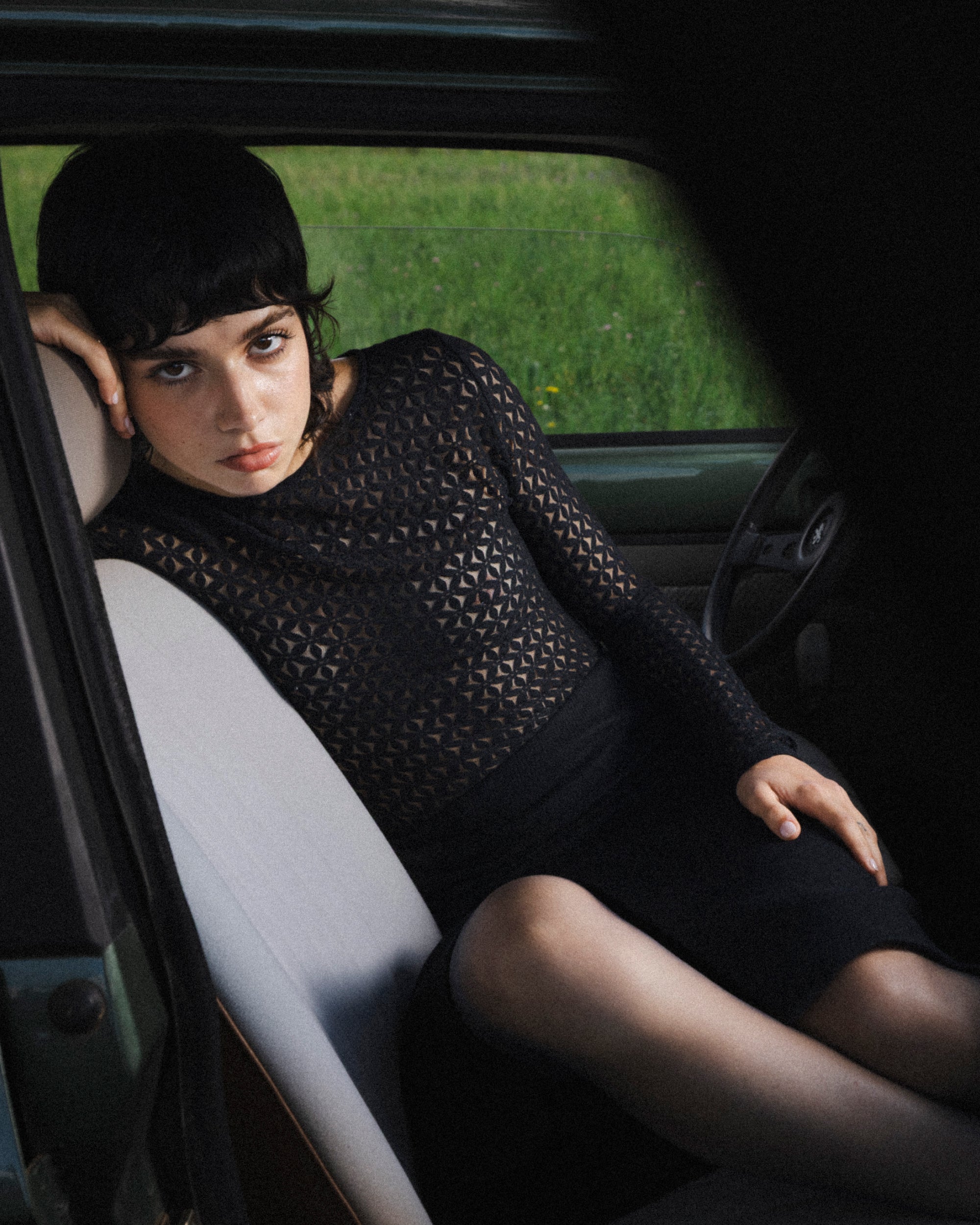 Body transparent en dentelle noir Tanguy