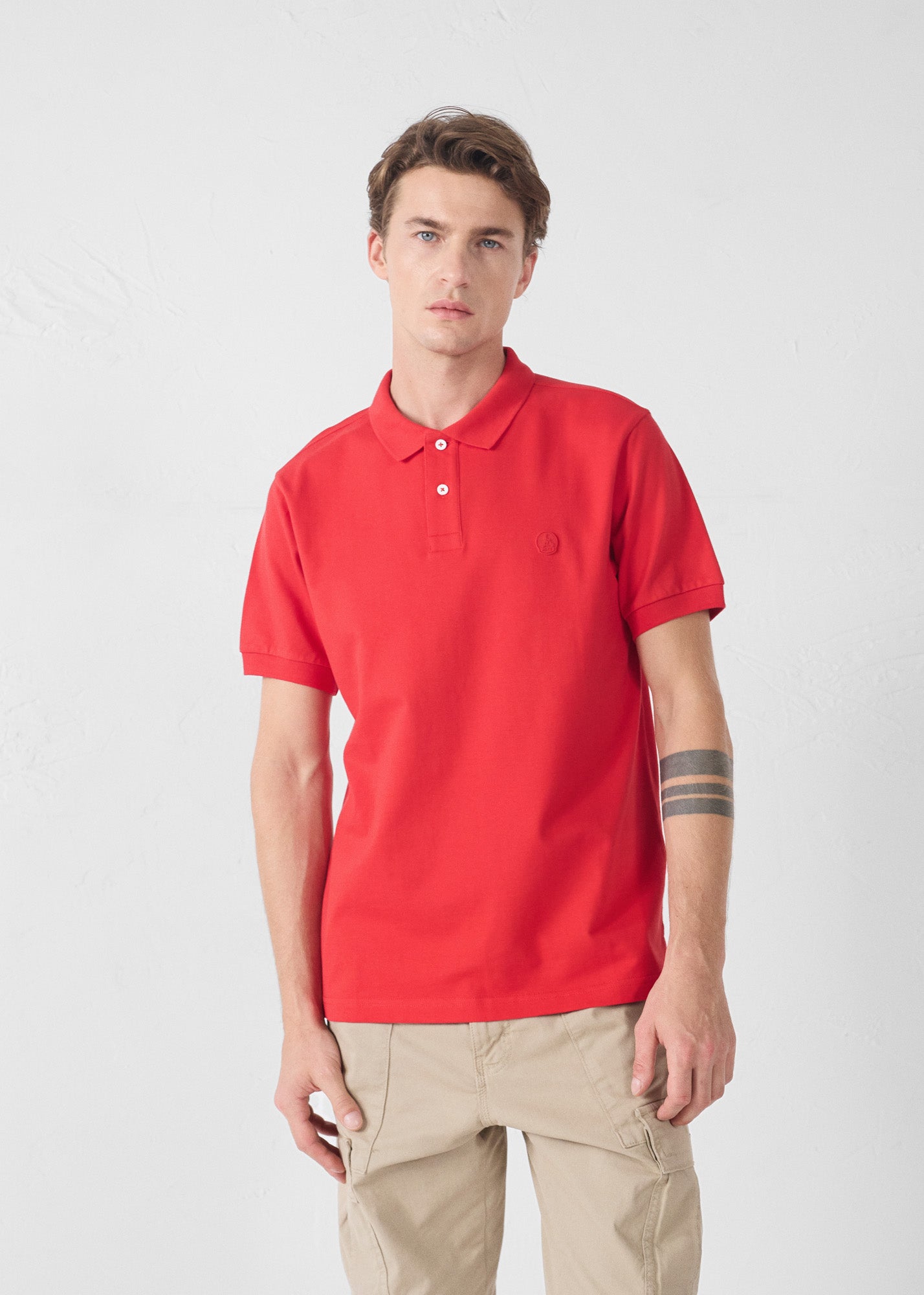 JOTT - Polo Rouge carmin Antonio - Taille L