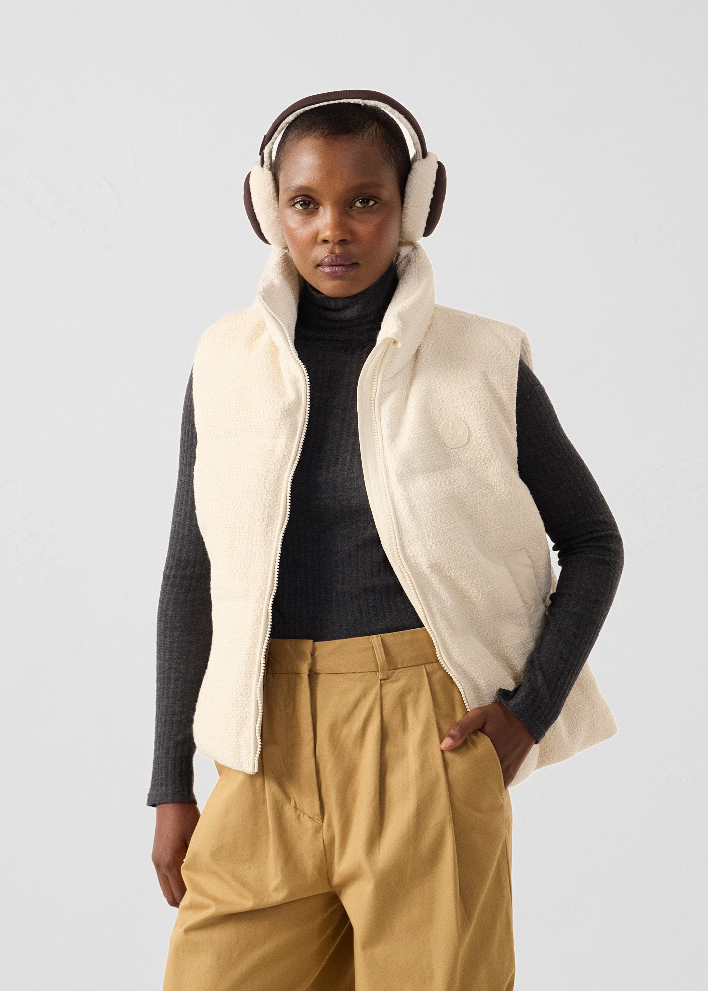 JOTT - Veste Grand Froid puffer sans manches Naturel Atsuma - Taille XL