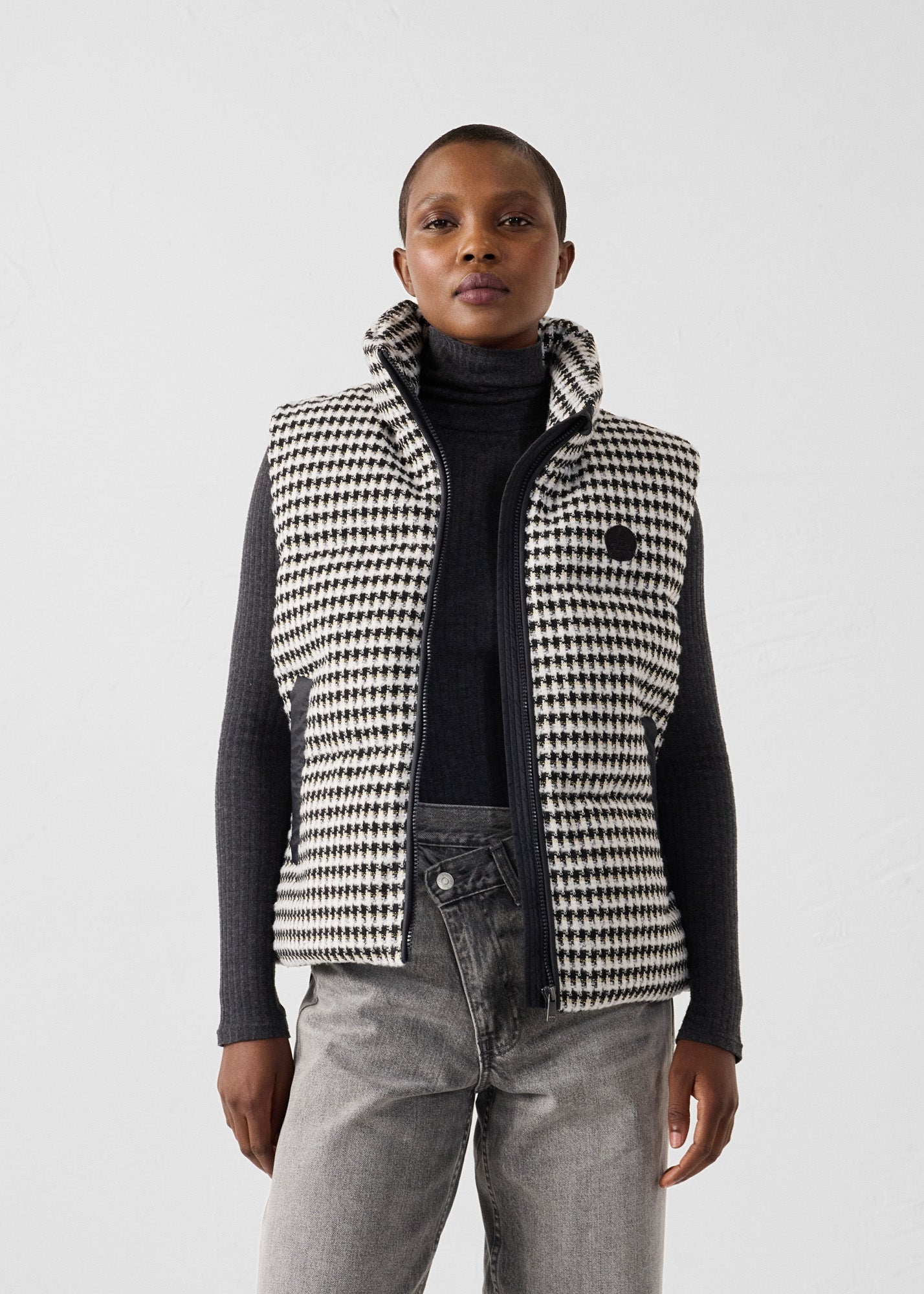 JOTT - Veste Grand Froid puffer sans manches Naturel/noir Atsuma multico - Taille XS