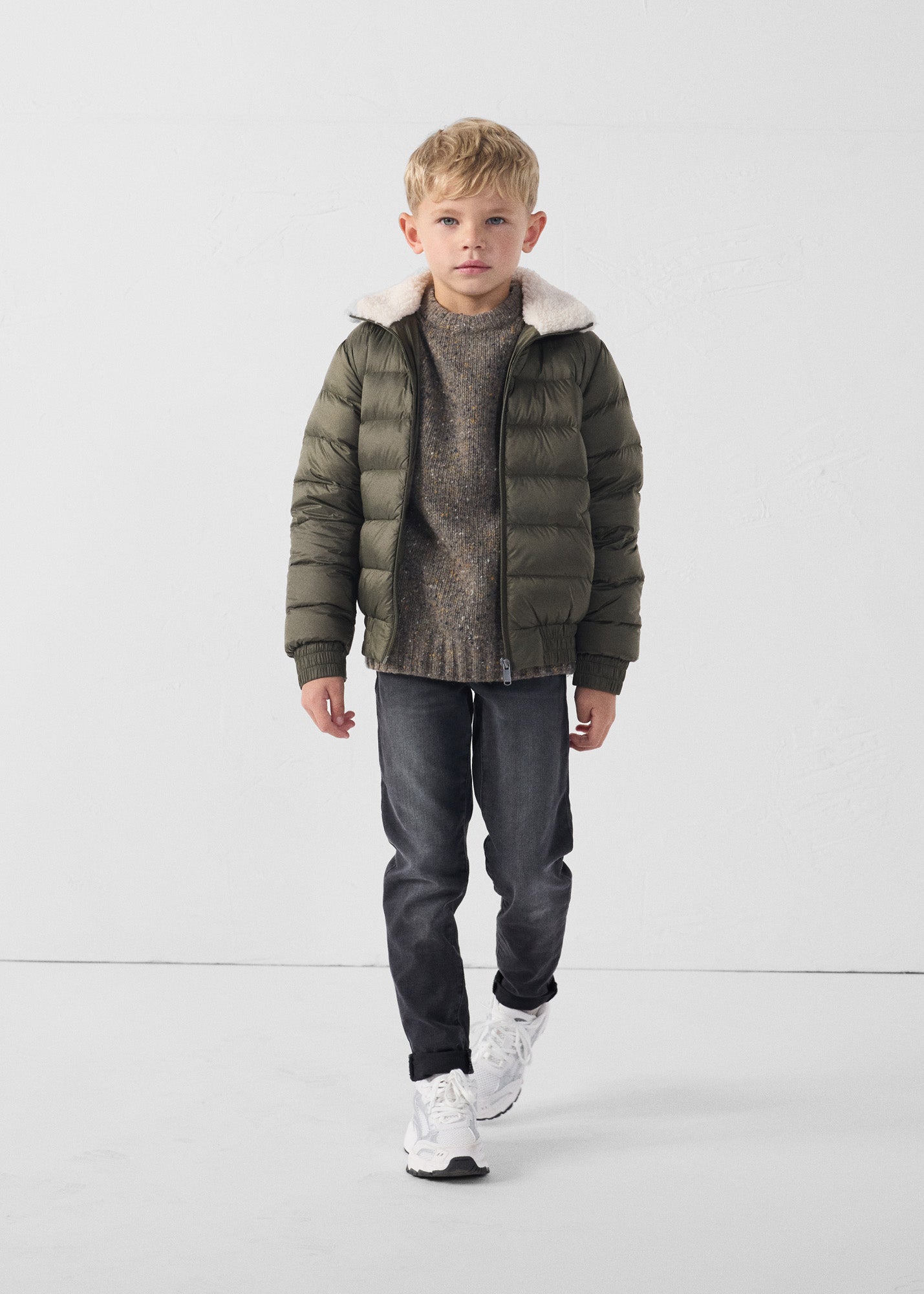 JOTT - Doudoune enfant aviateur Army Bass - Taille 4/6A