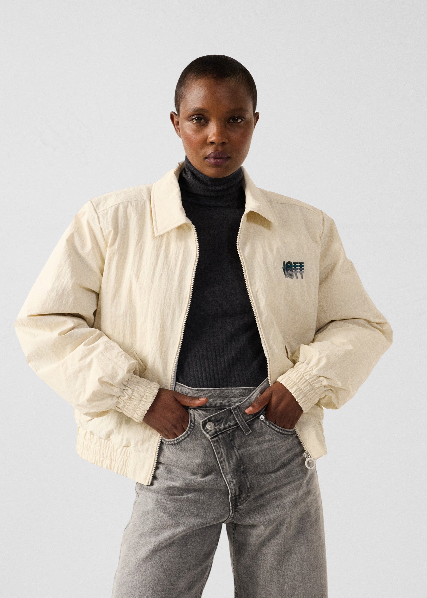 JOTT - Bomber Naturel/gris glace Becky - Taille XS