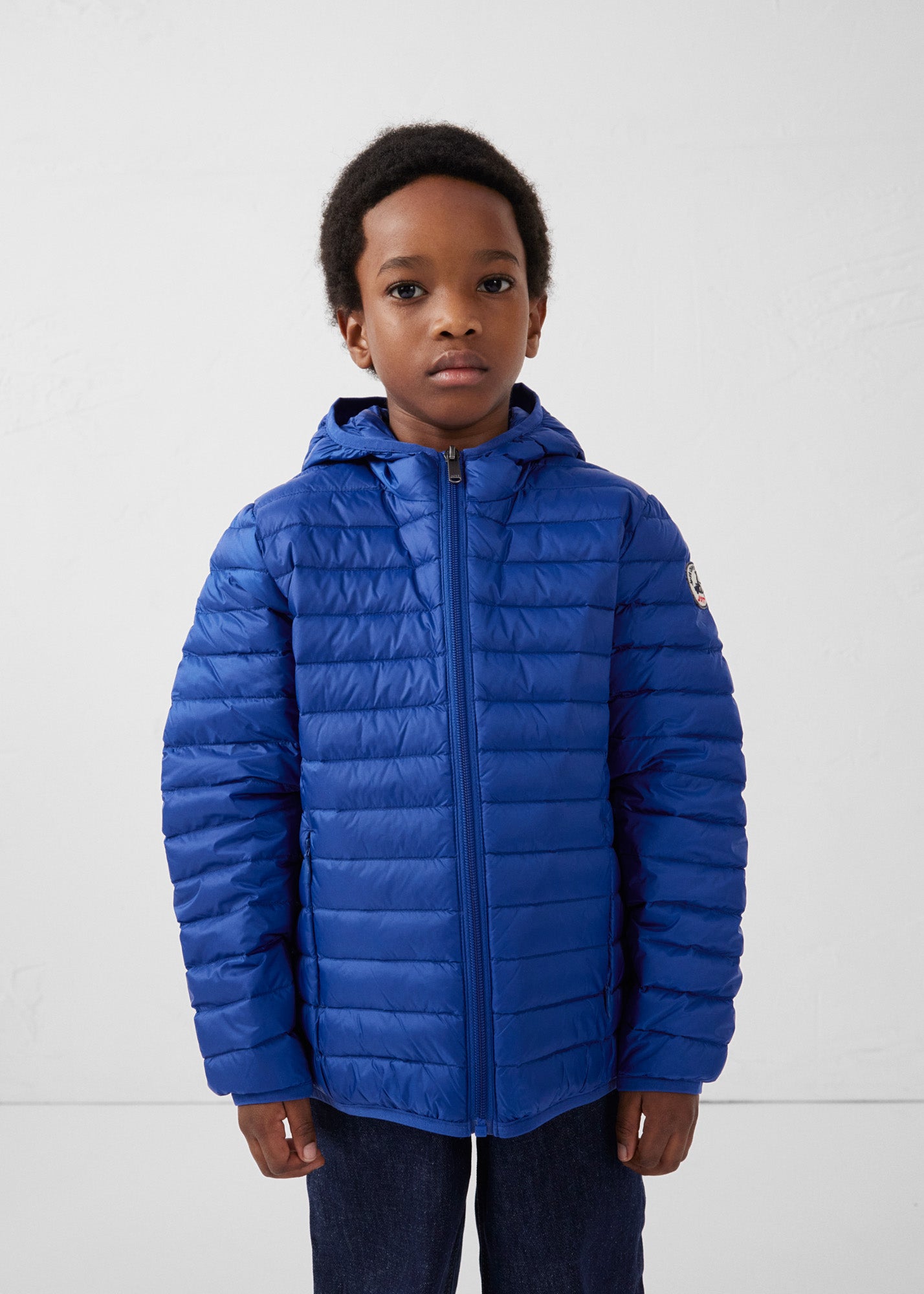 JOTT - Doudoune légère à capuche enfant Bleu cobalt Hugo - Taille 8/10A