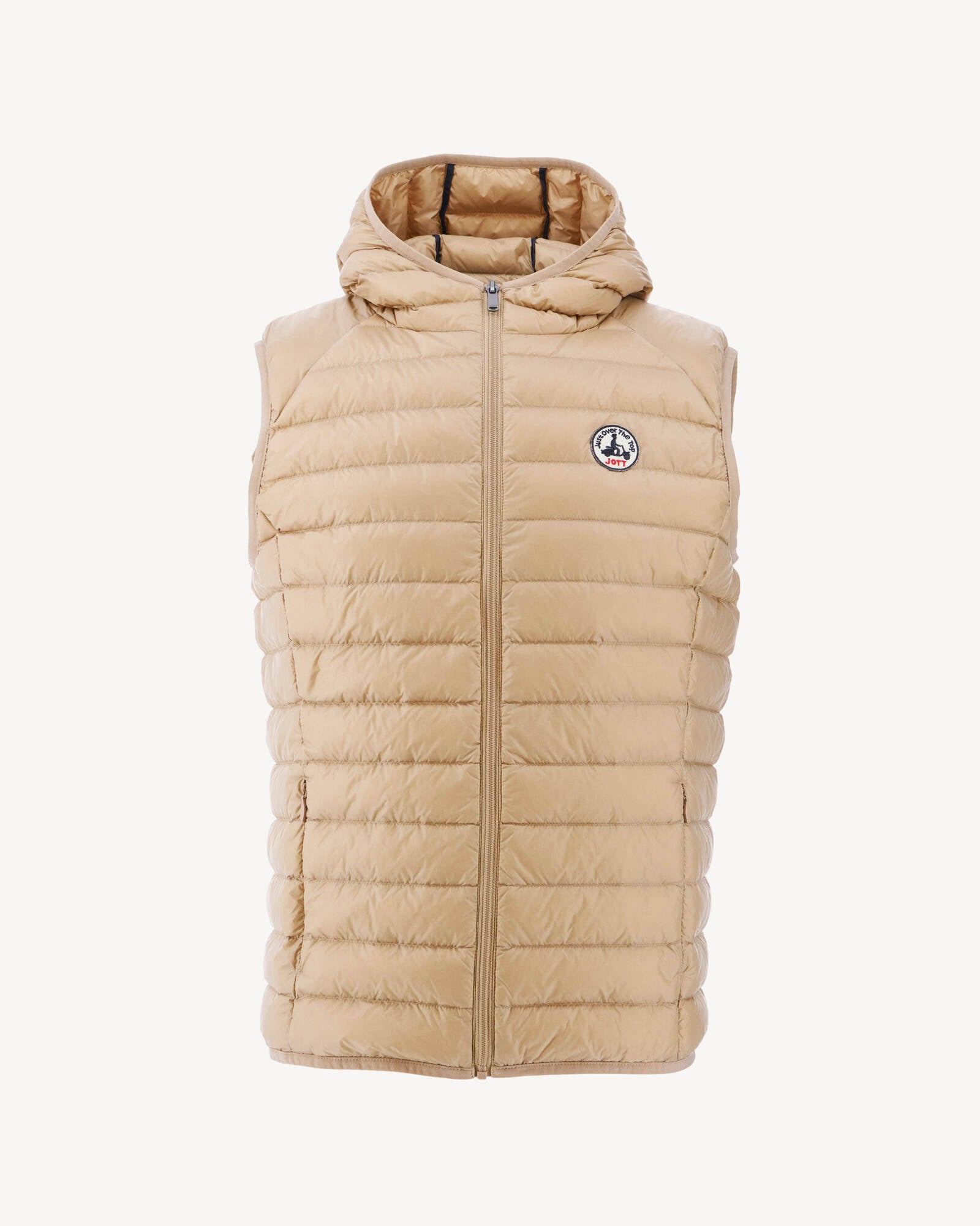 JOTT - Doudoune sans manches à capuche Beige Pat - Taille 4XL
