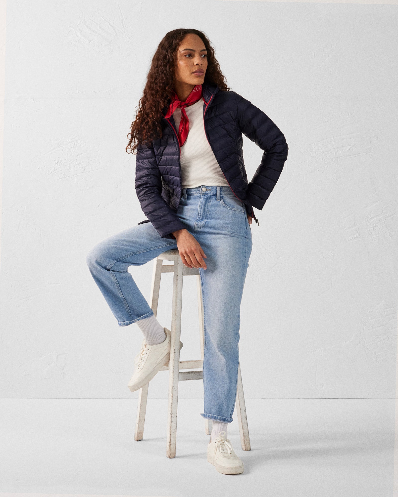 JOTT - Doudoune légère à capuche Marine Cloe - Taille XS