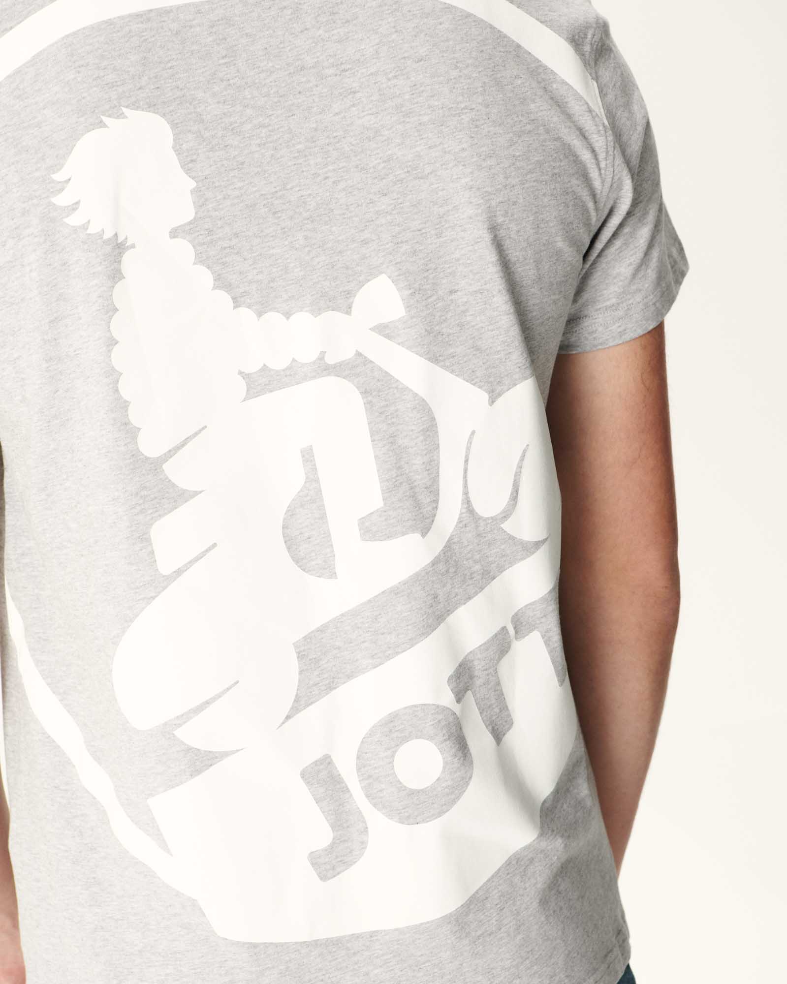 JOTT - T-shirt mixte en coton biologique Gris chiné Pietro - Taille XXS