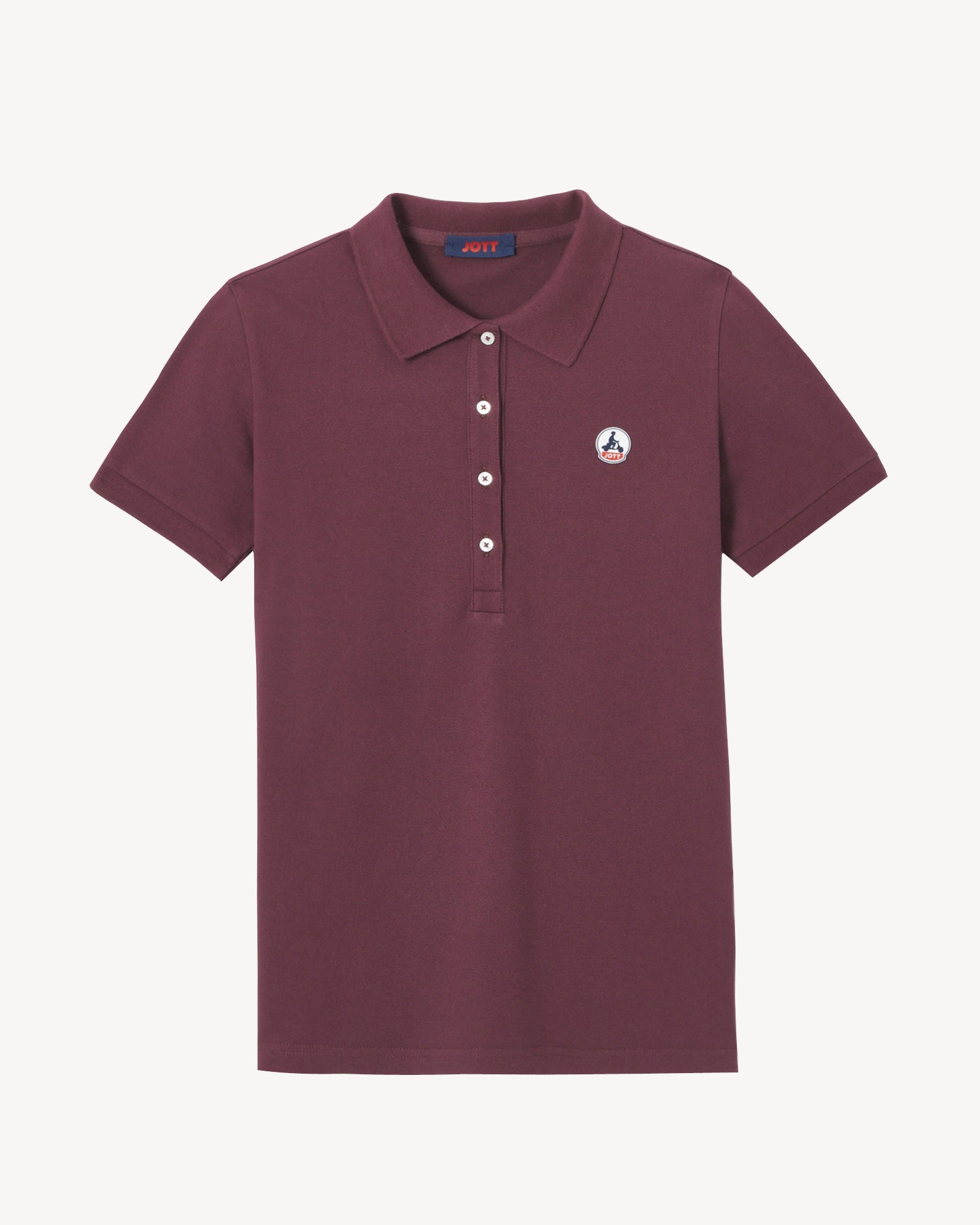 JOTT - Polo en coton biologique Aubergine Franca - Taille XS