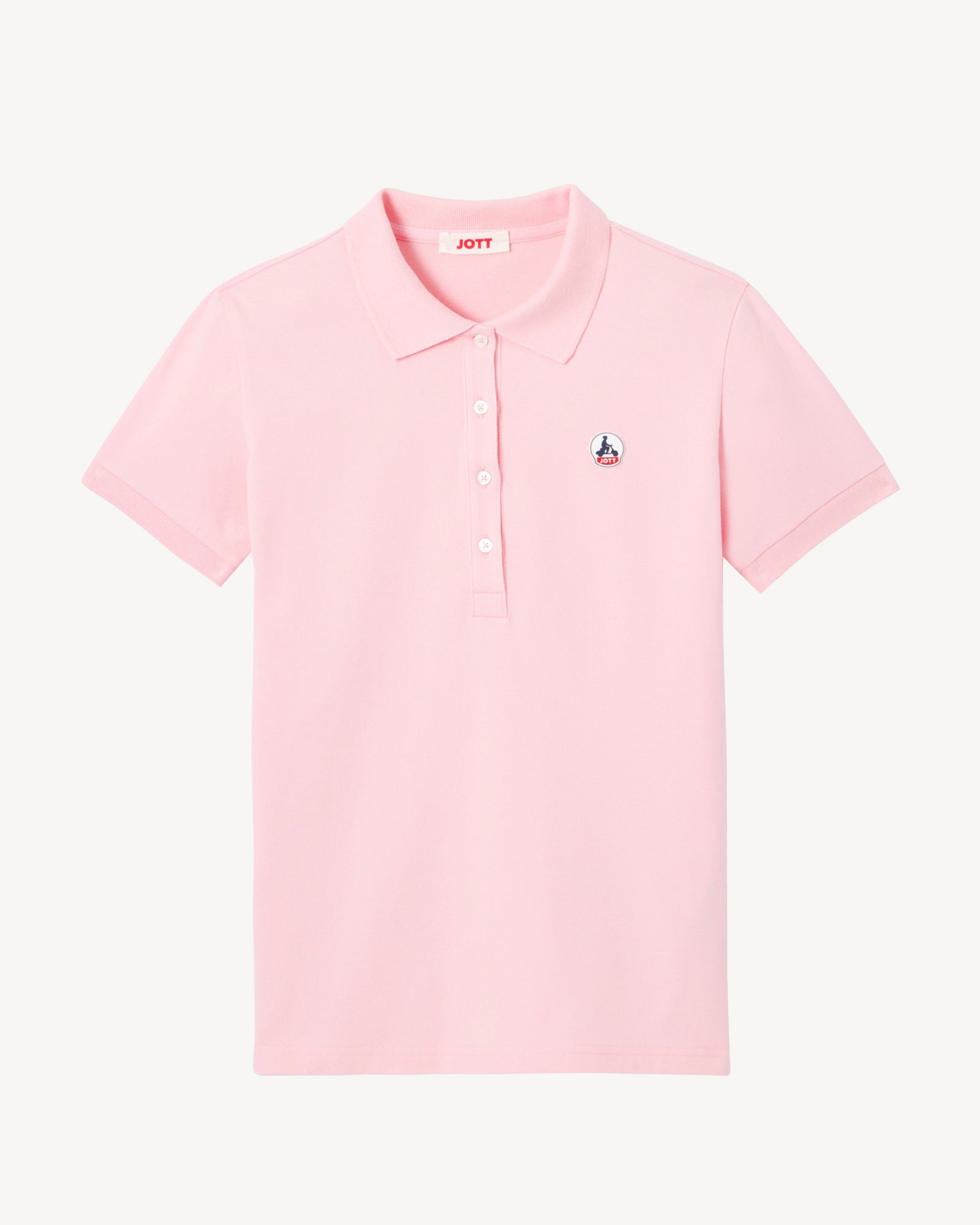 JOTT - Polo en coton biologique Rose pêche Franca - Taille XS