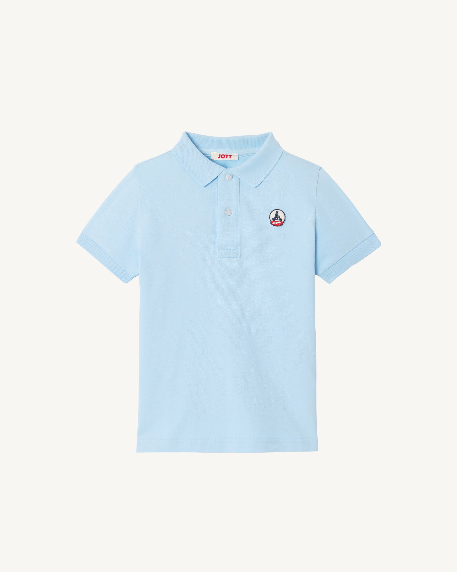 JOTT - Polo enfant en coton biologique Bleu céleste Salvador - Taille 8/10A
