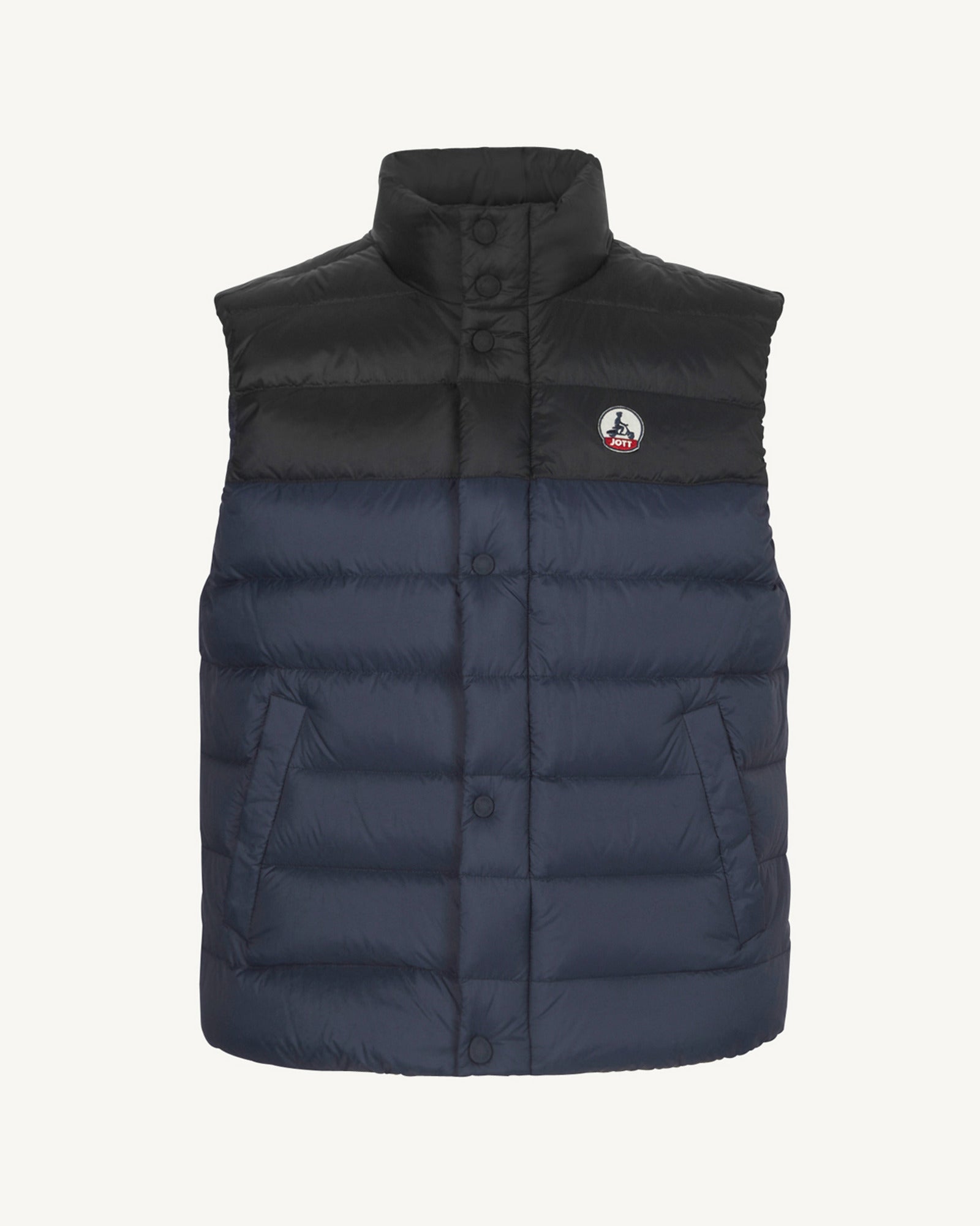 JOTT - Doudoune bicolore sans manches Marine/Noir Thomas Bicolore - Taille S