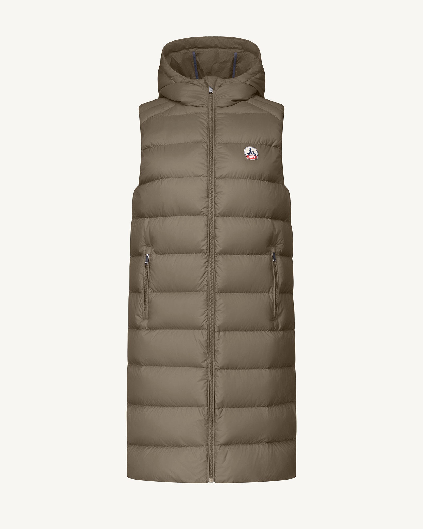 JOTT - Doudoune longue sans manches Taupe Manon - Taille XS