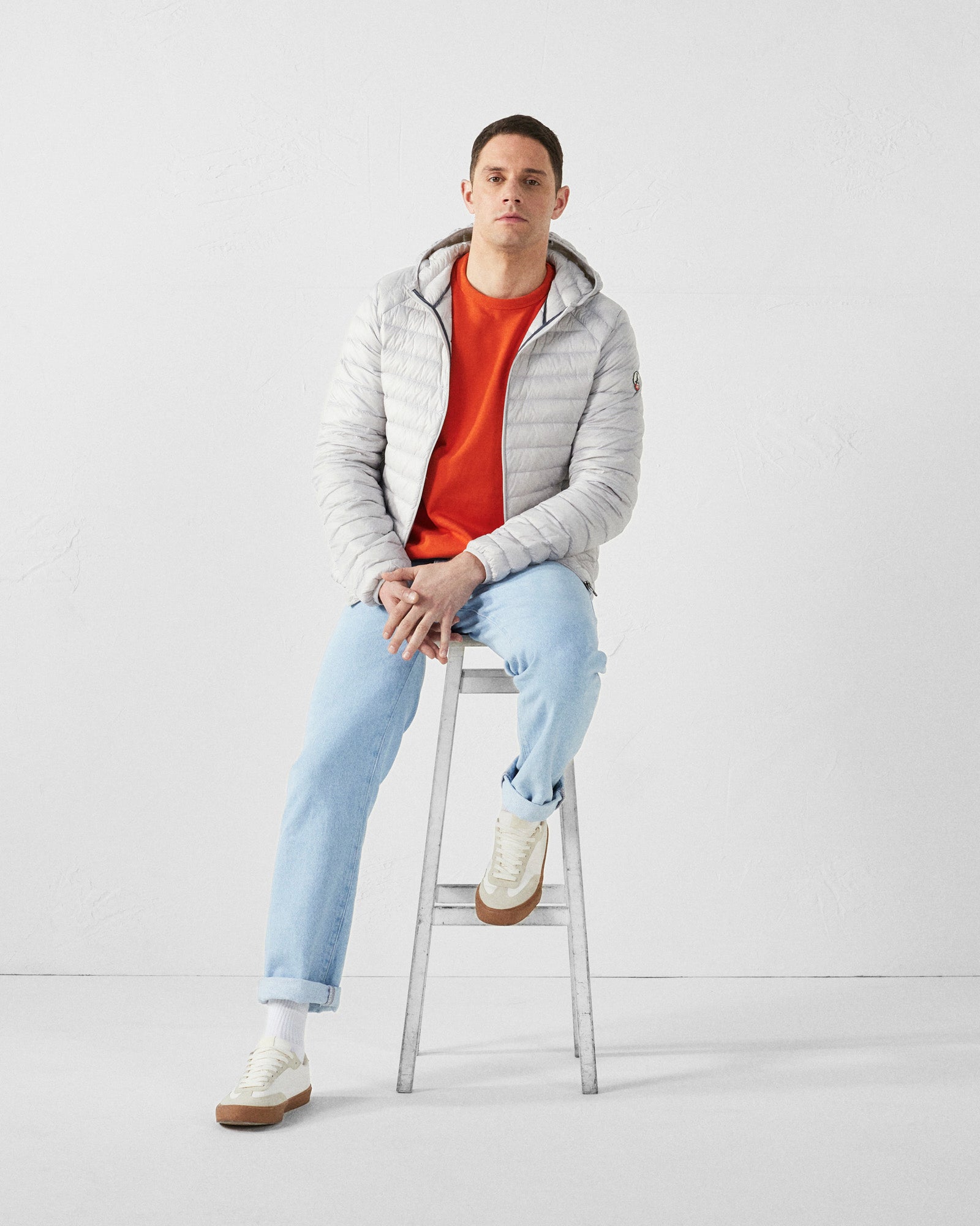 JOTT - Doudoune légère à capuche Gris glace Nico - Taille 3XL