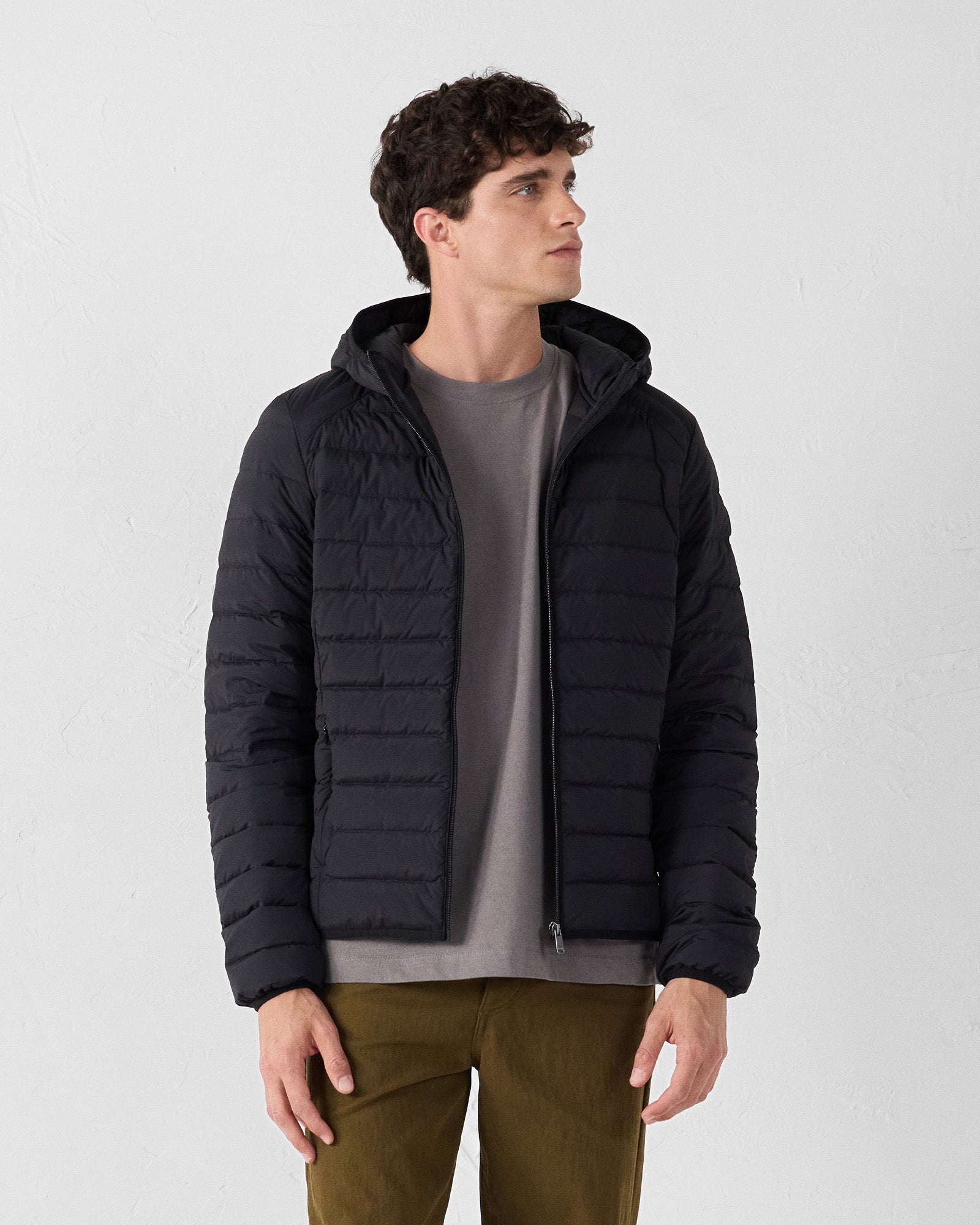 JOTT - Doudoune légère stretch à capuche Noir Frantz - Taille S