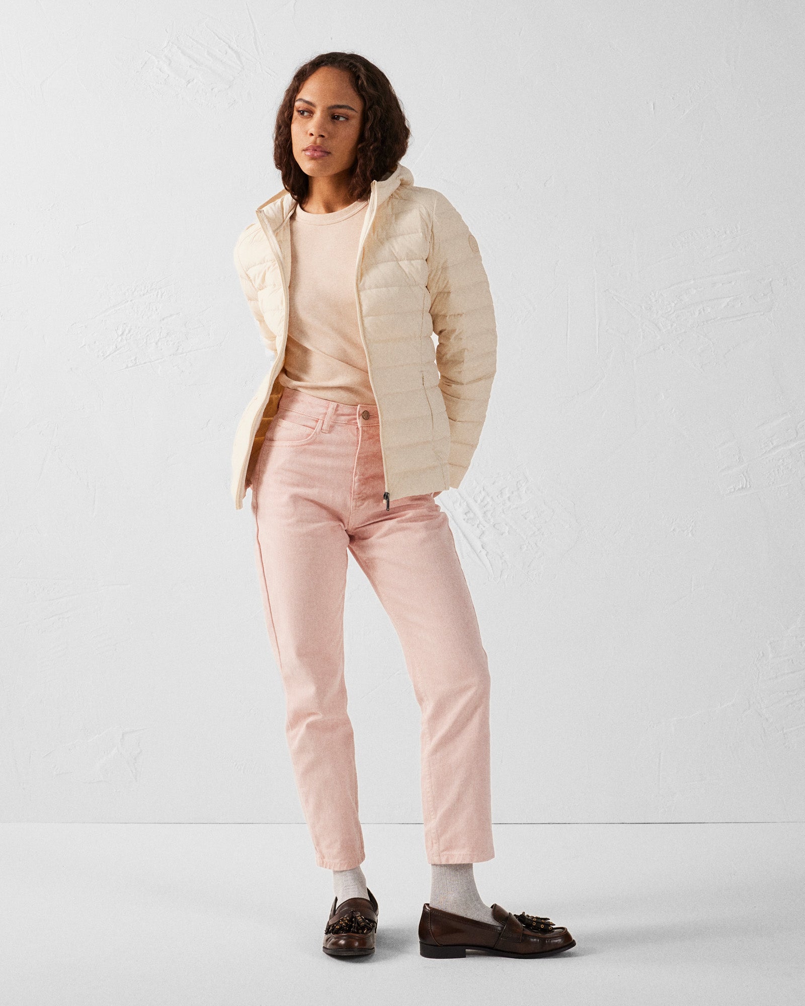 JOTT - Doudoune à capuche stretch légère Argile Salma - Taille 3XL