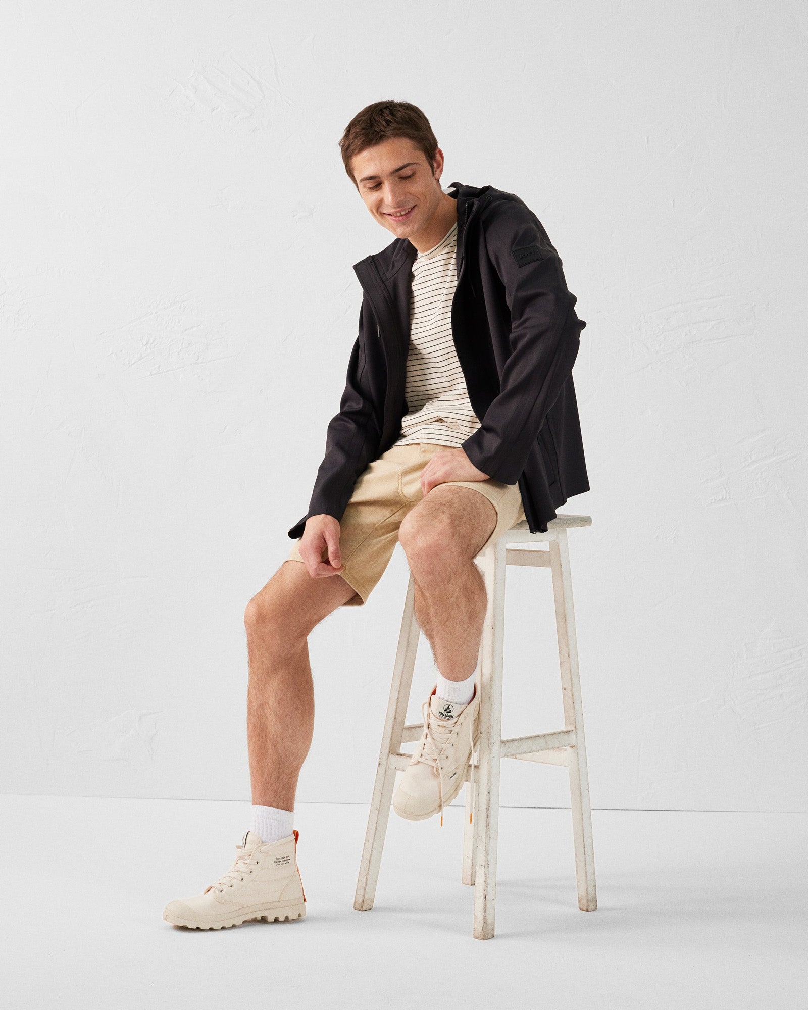 JOTT - Veste 'oversize' bimatière Noir Ernest - Taille XL