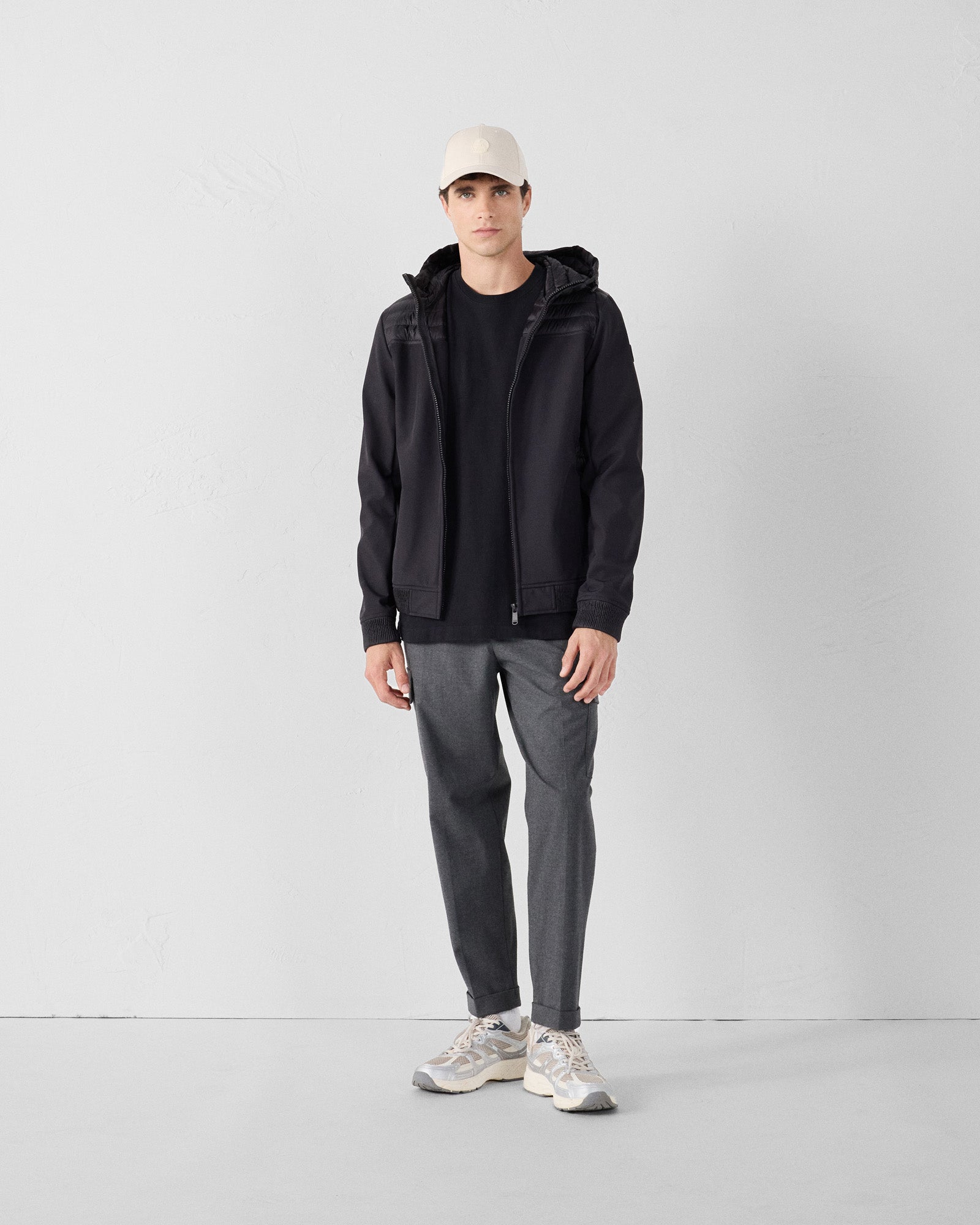 JOTT - Doudoune bi-matière softshell Noir Paco 2.0 - Taille XXL